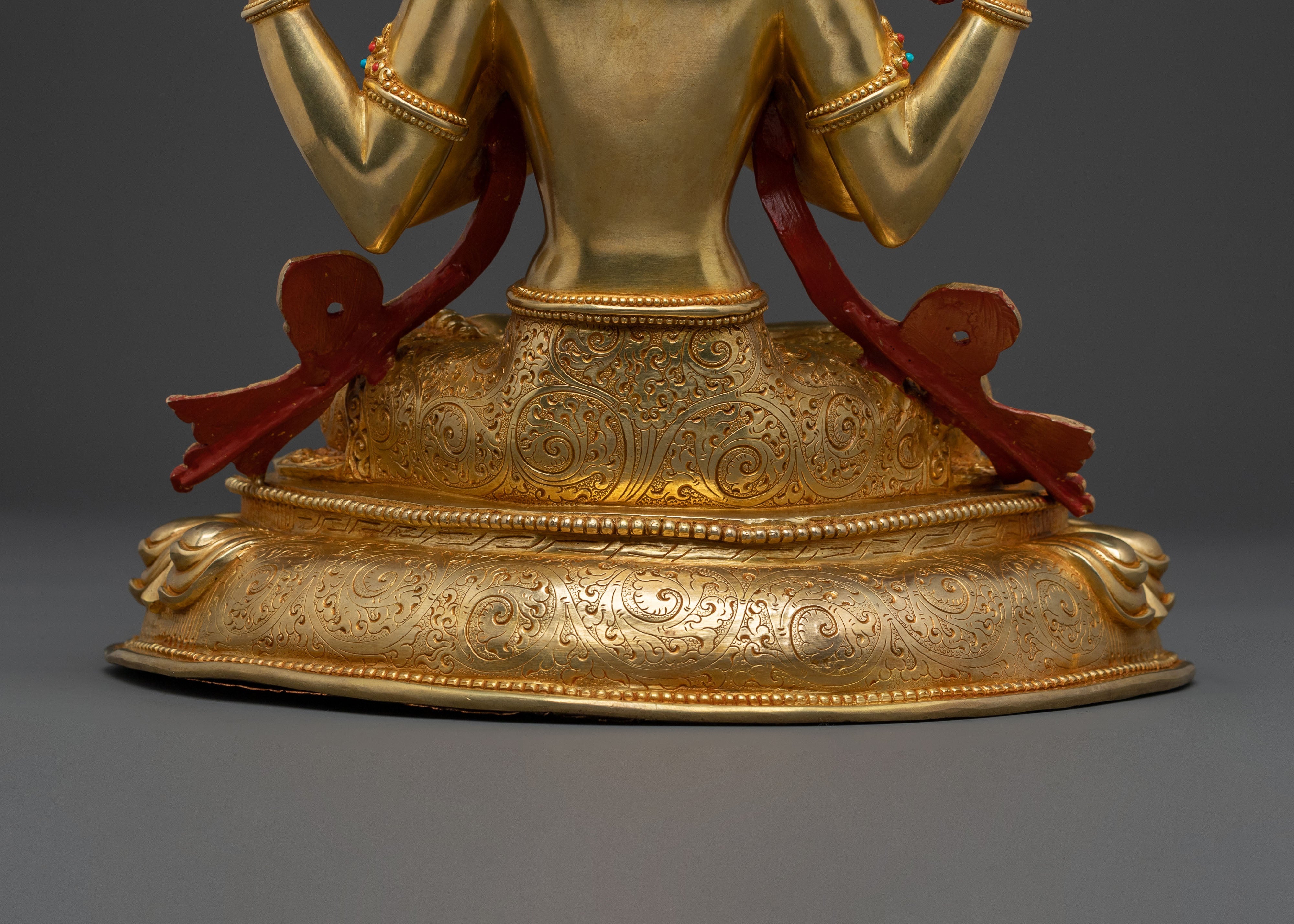 Four Armed Chenrezig Handcrafted Statue