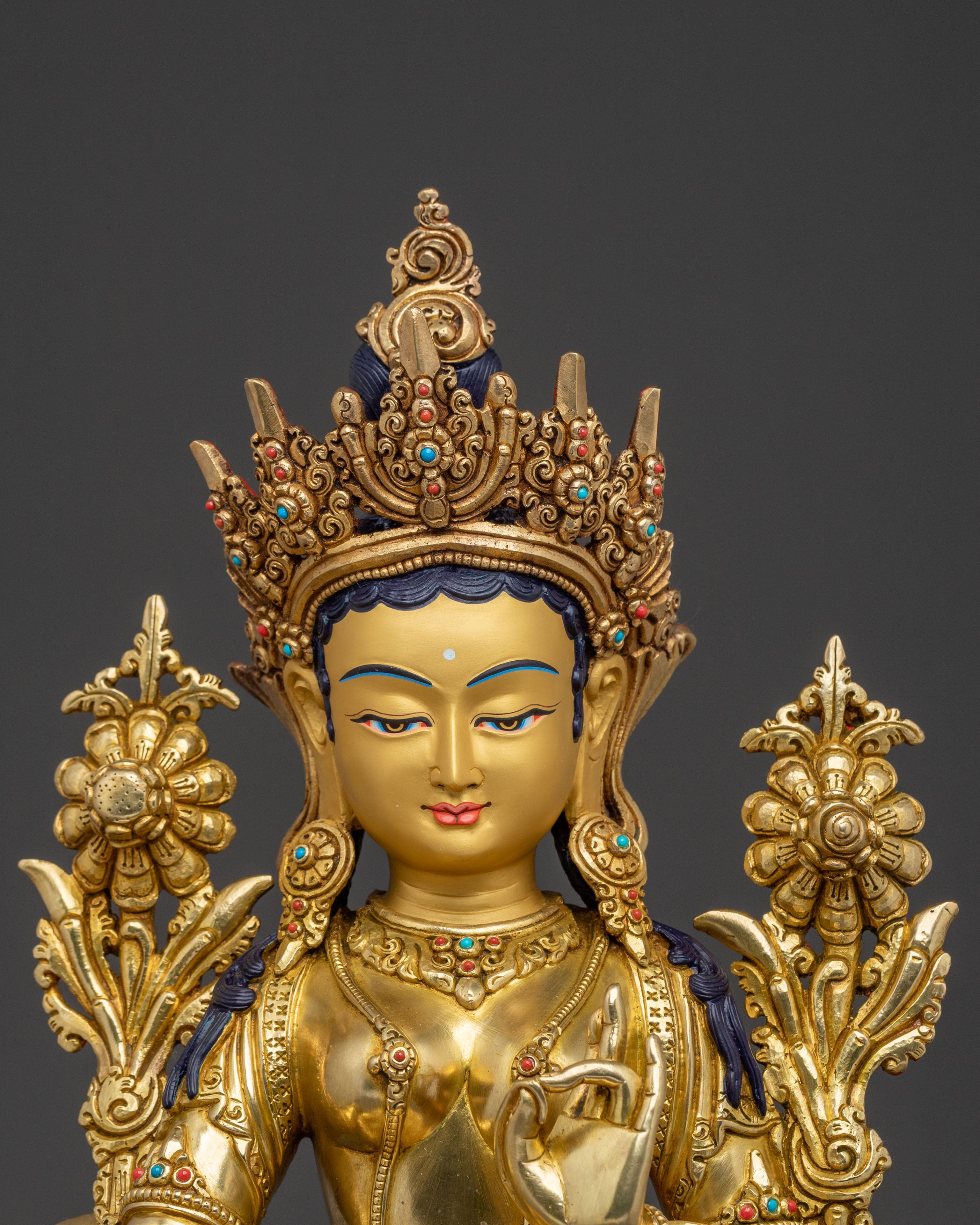 Mother Green Tara Statue | Tibetan Buddhist Guardian