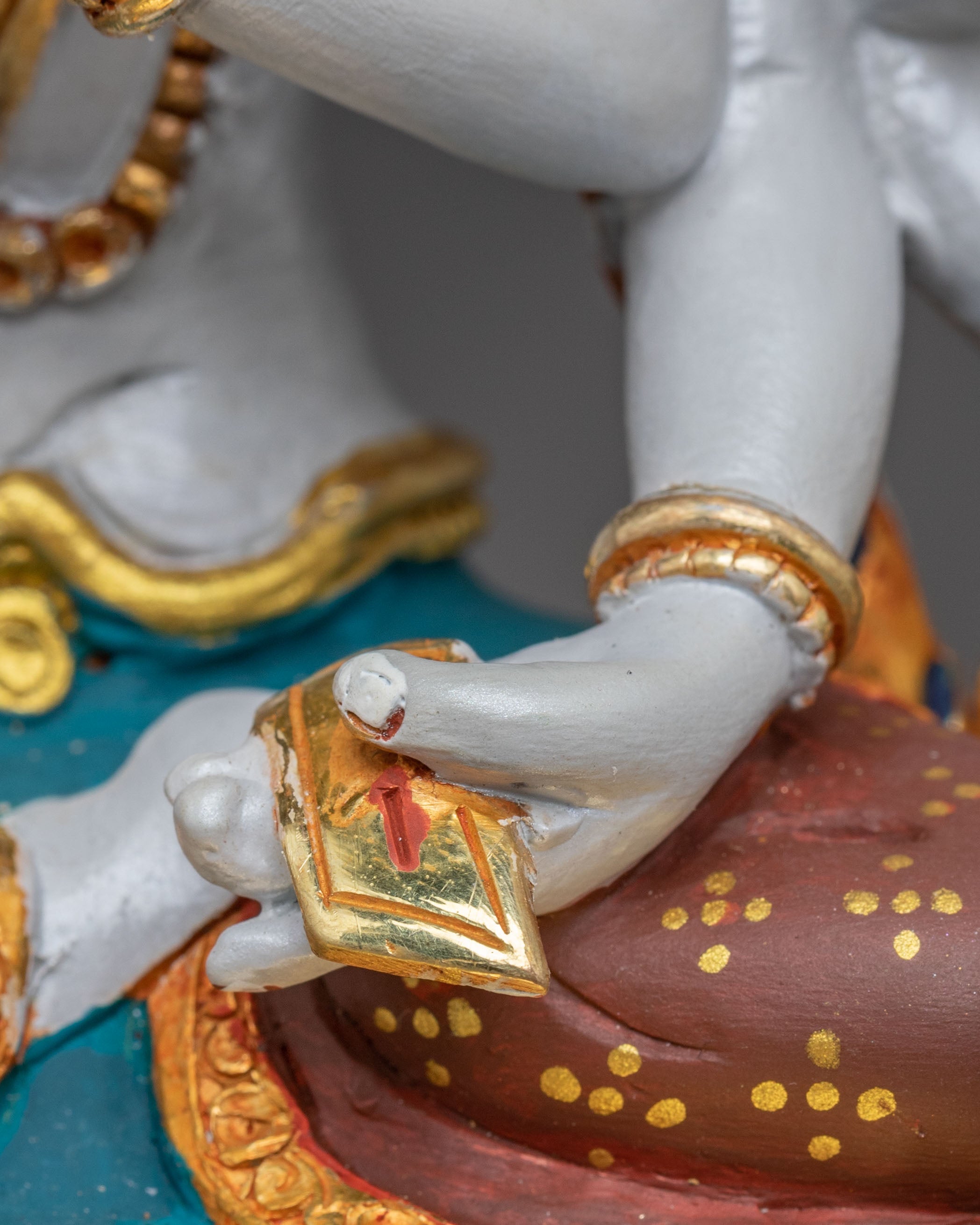 Compassion Goddess Cundi Statue – Handcrafted Gilded Copper Statue