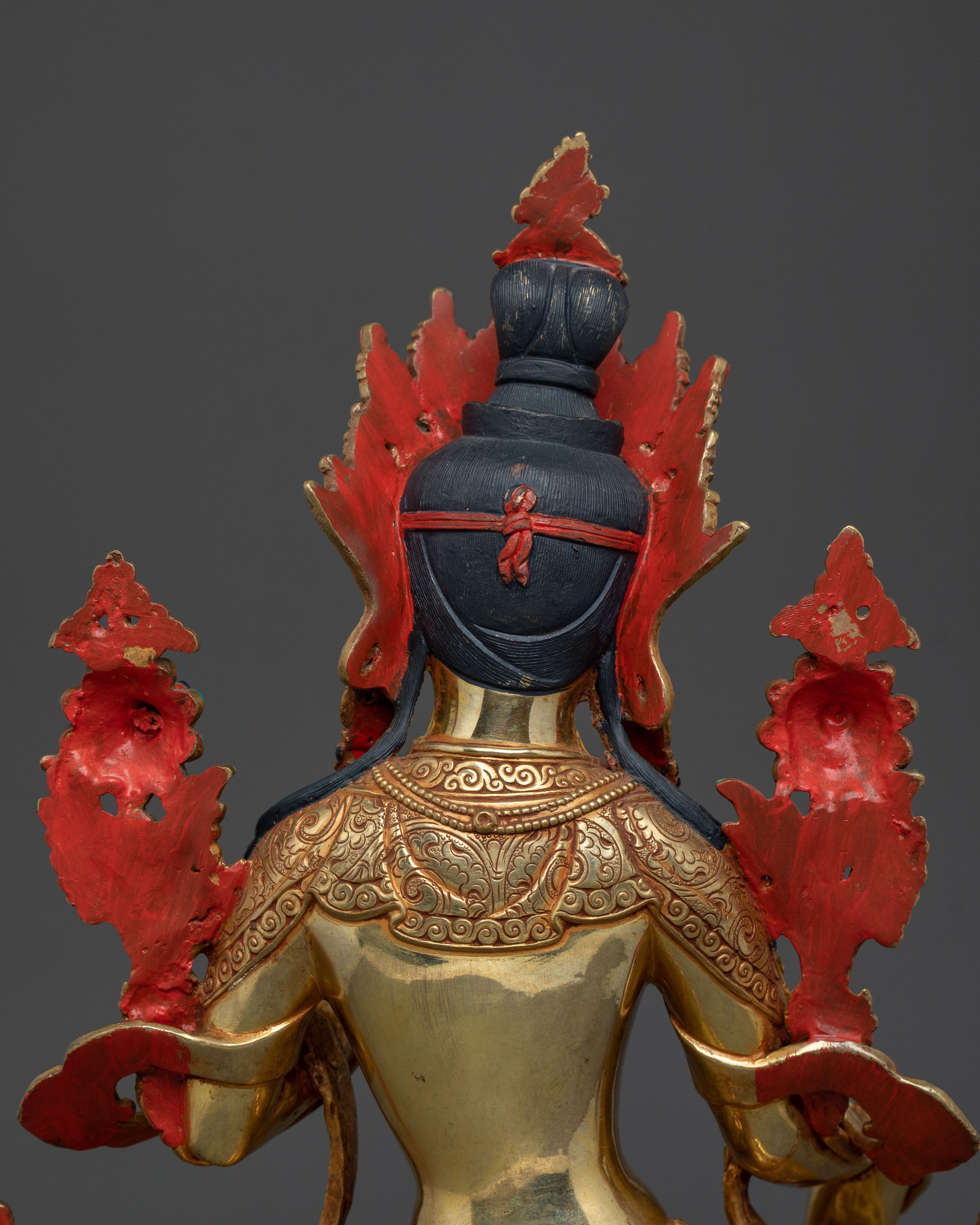 Hand-Carved White Tara Statue | Altar Home Decor