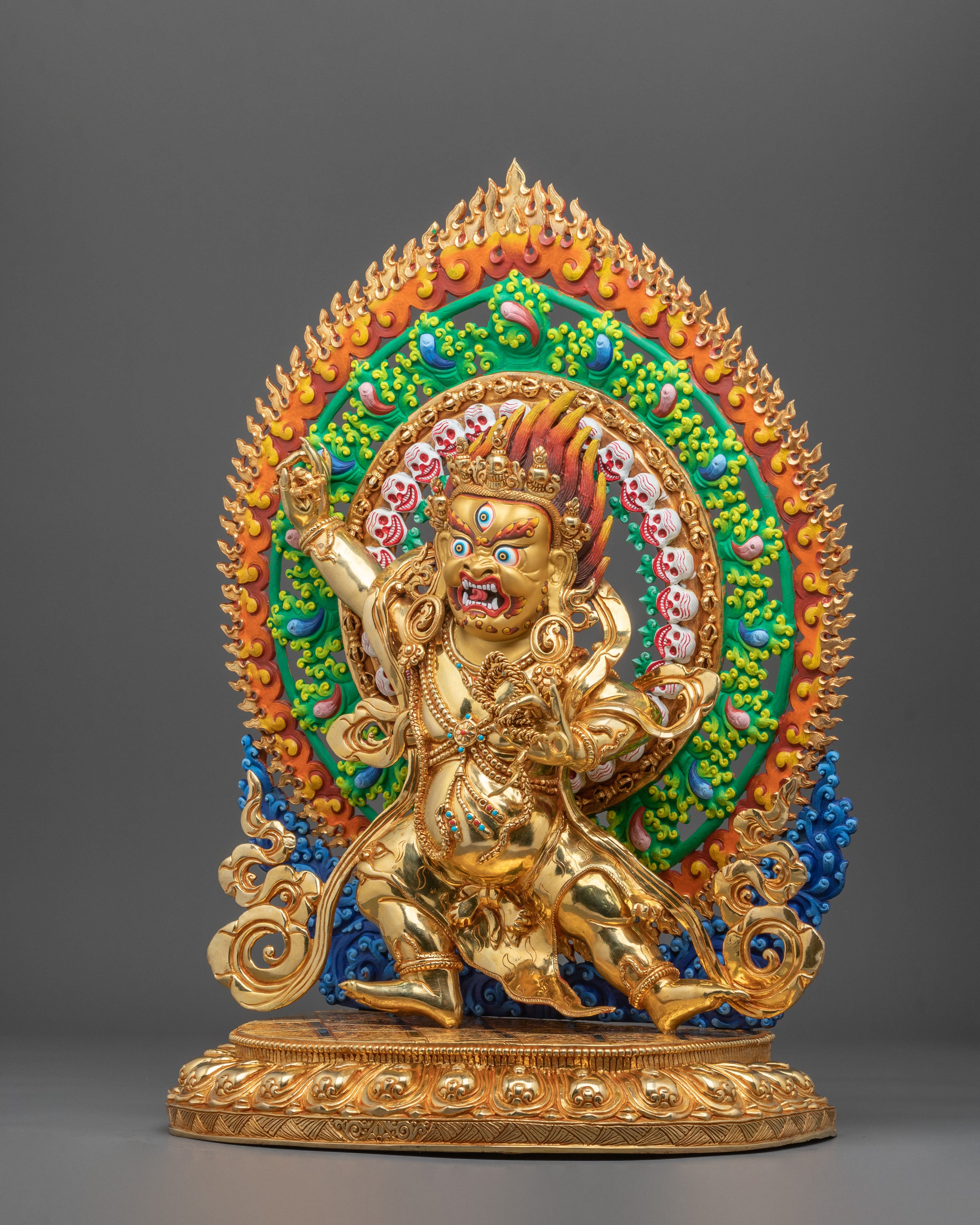 Vajrapani Vajra Holder Bodhisattva Statue | 24K Gold Glided