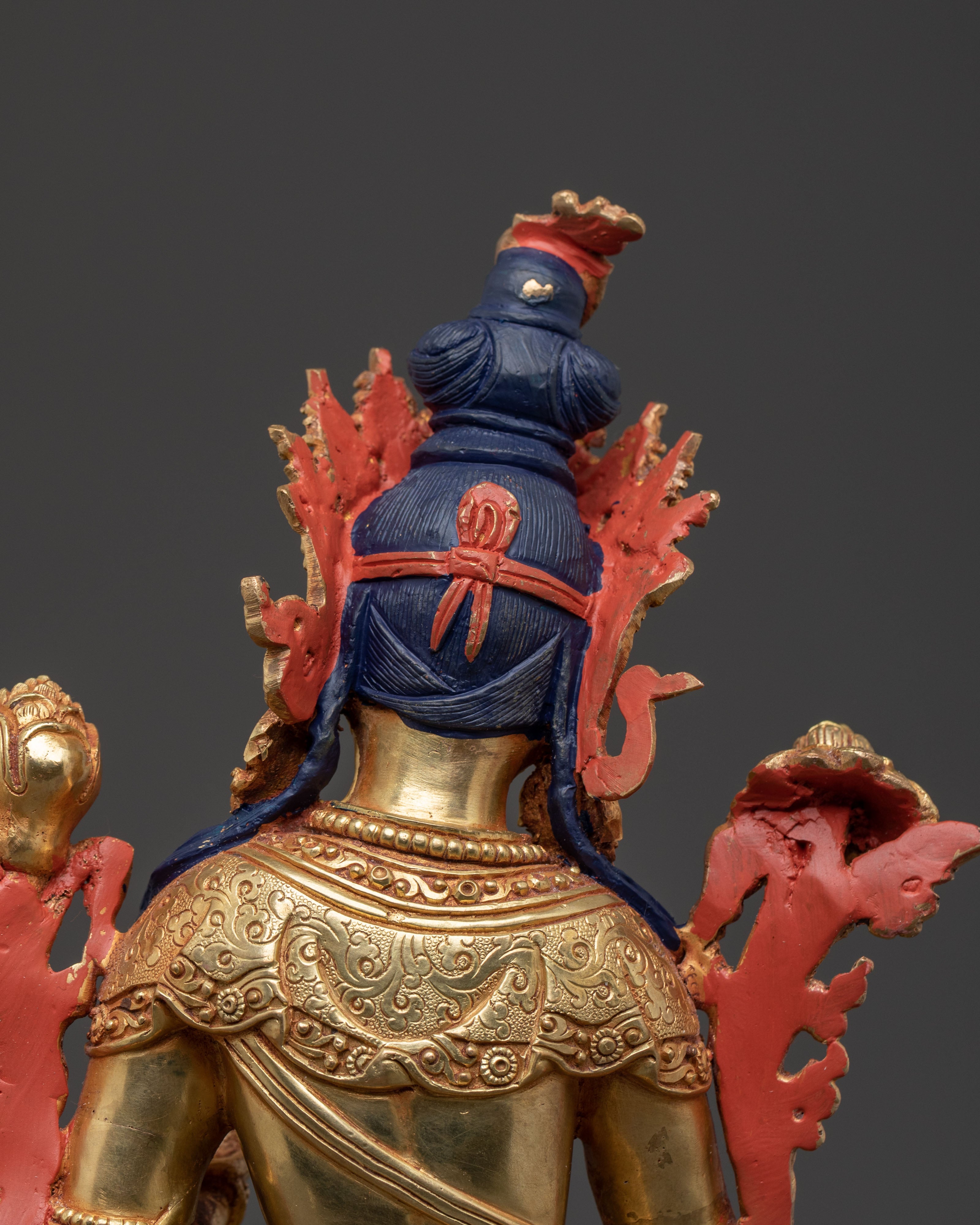 White Tara Longevity Statue – Handcrafted Gilded Copper