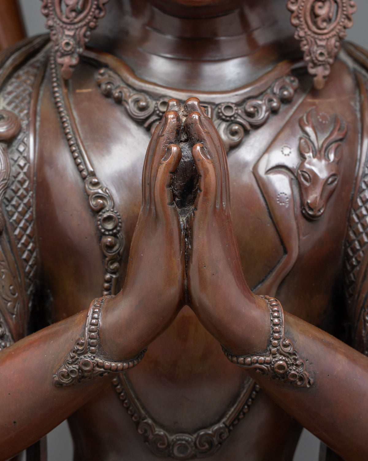1000 Armed Chenrezig Oxidized Sculpture