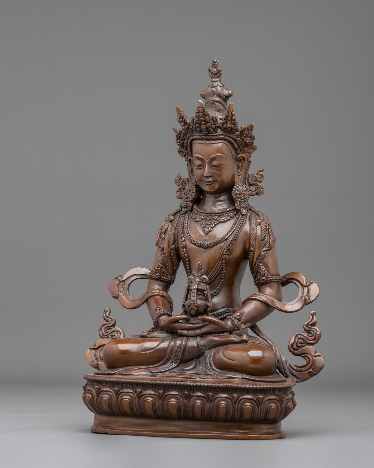 Handmade Amitayus Oxidized Sculpture | Made in Nepal