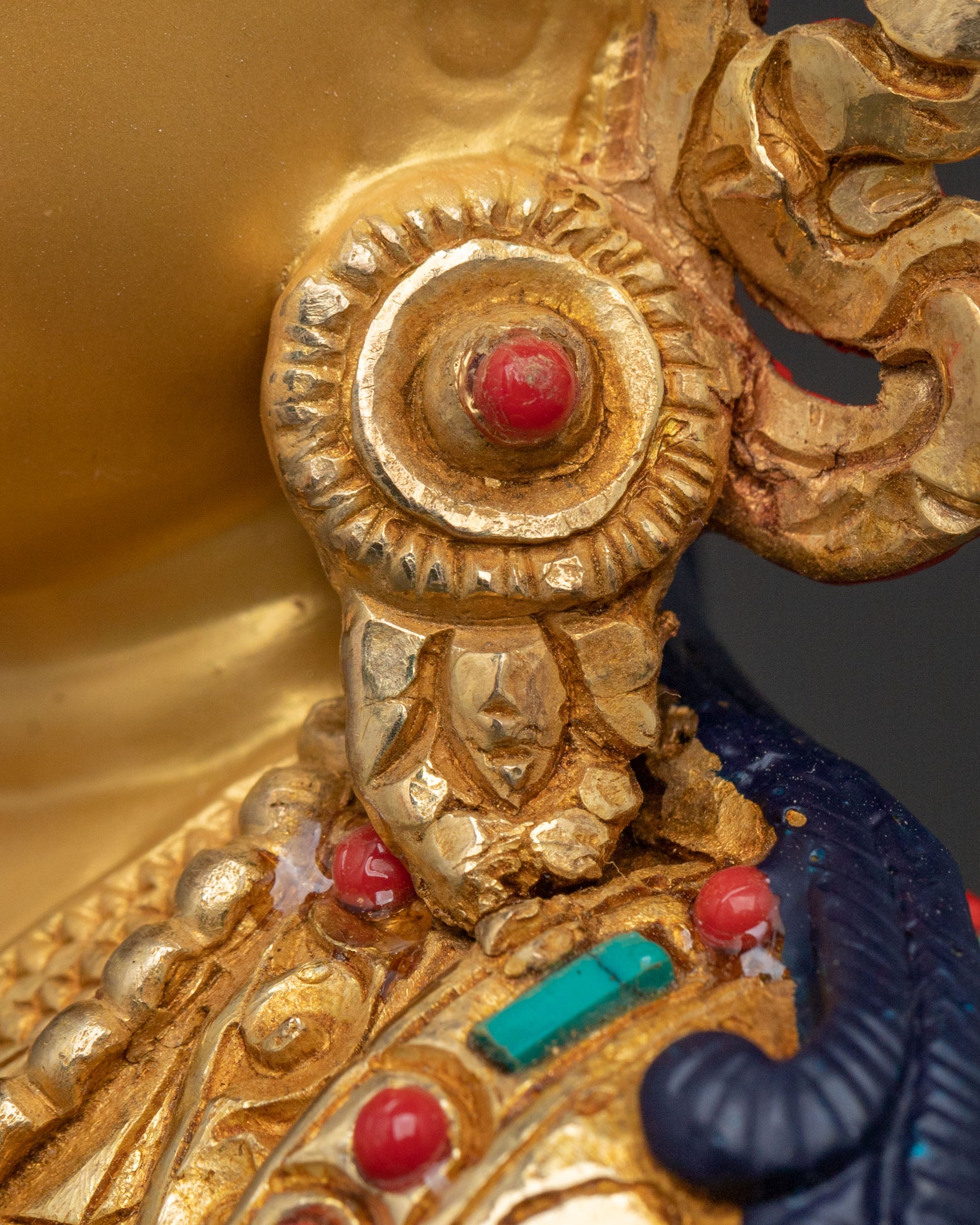 Enchanting Tibetan Statue of Guru Tsokye Dorje