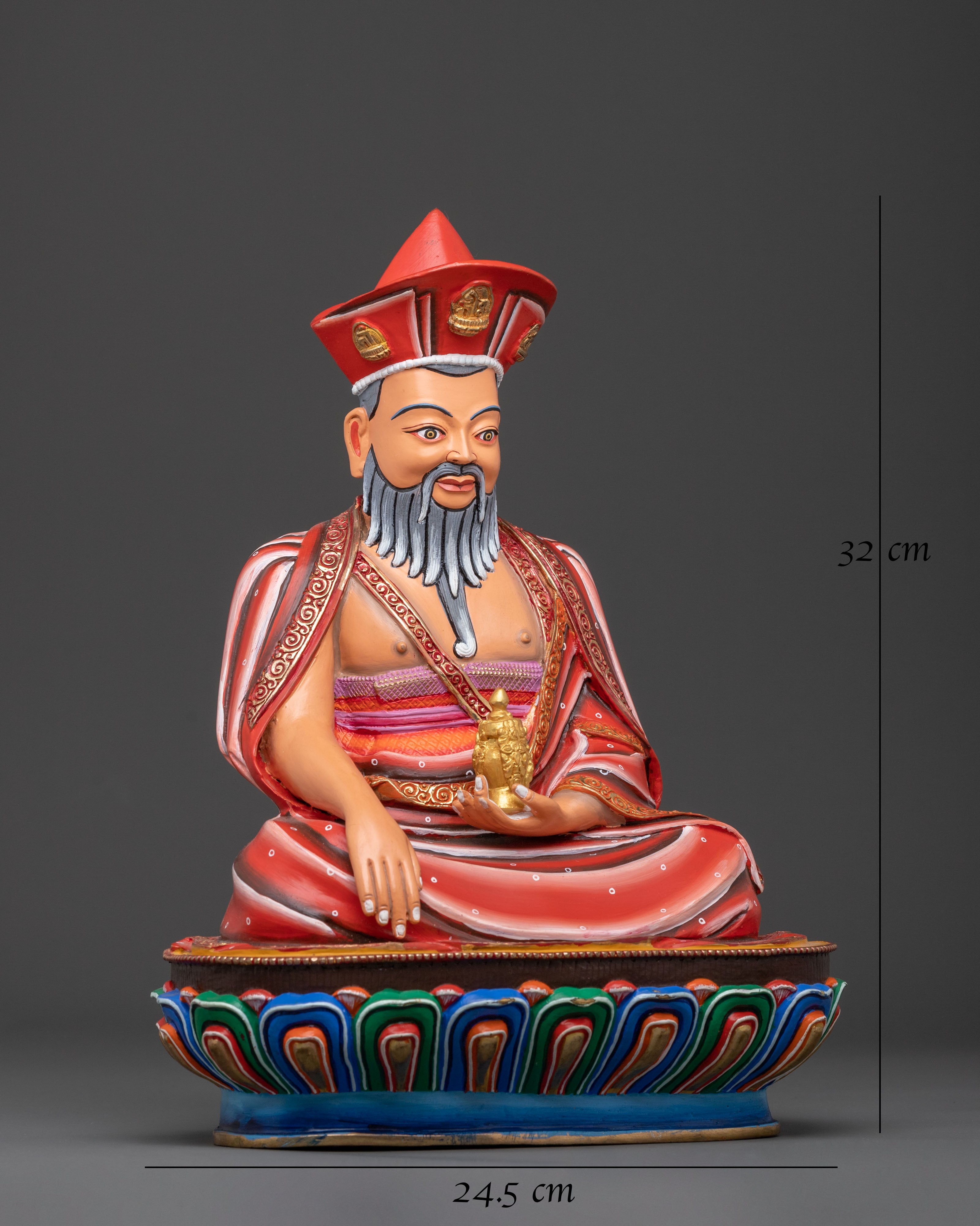 Buddhist Master: Guru Shapdum | Handcrafted Statue