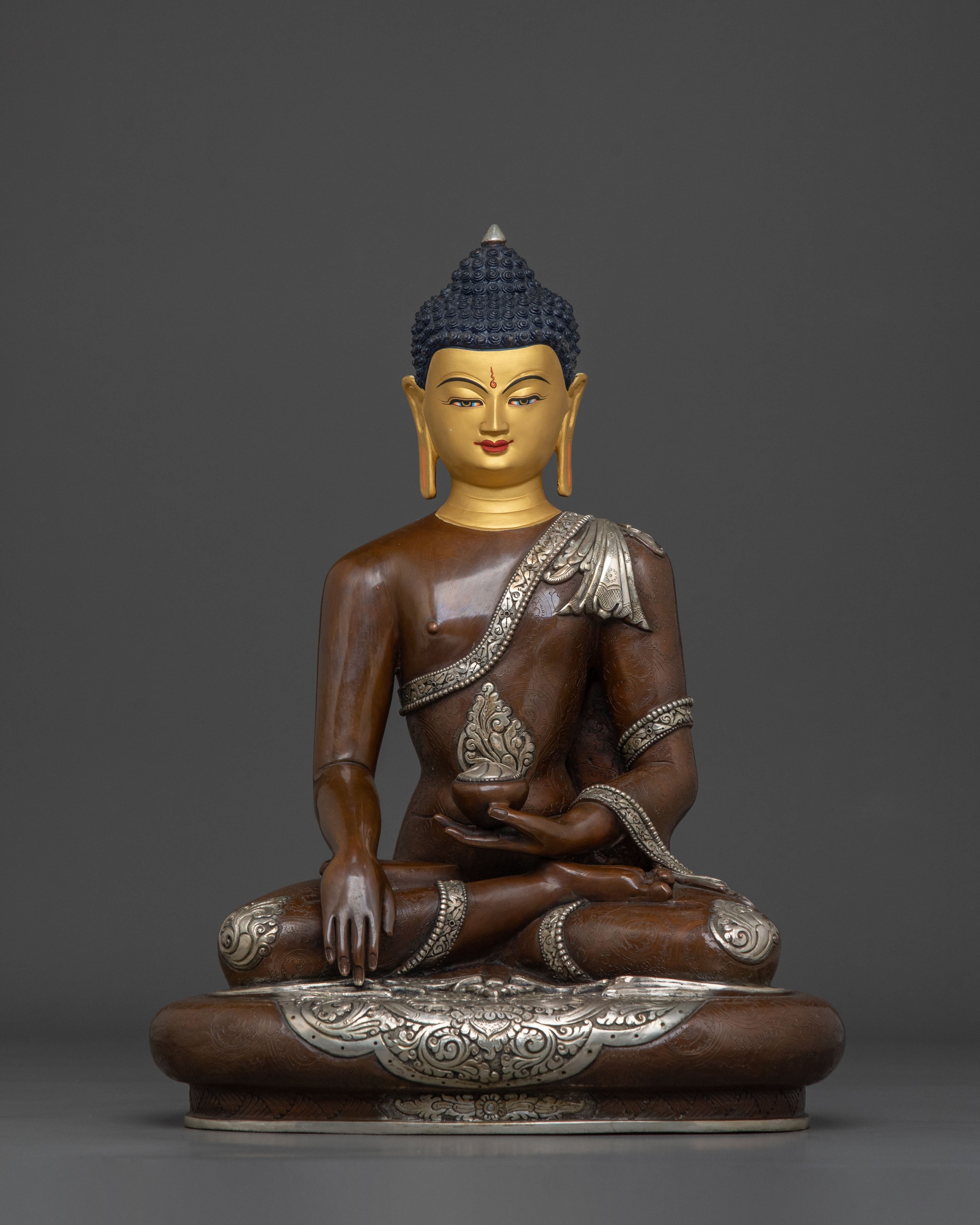 Gautama Buddha Sacred Sculpture | Tibetan Buddhist Altar Decor