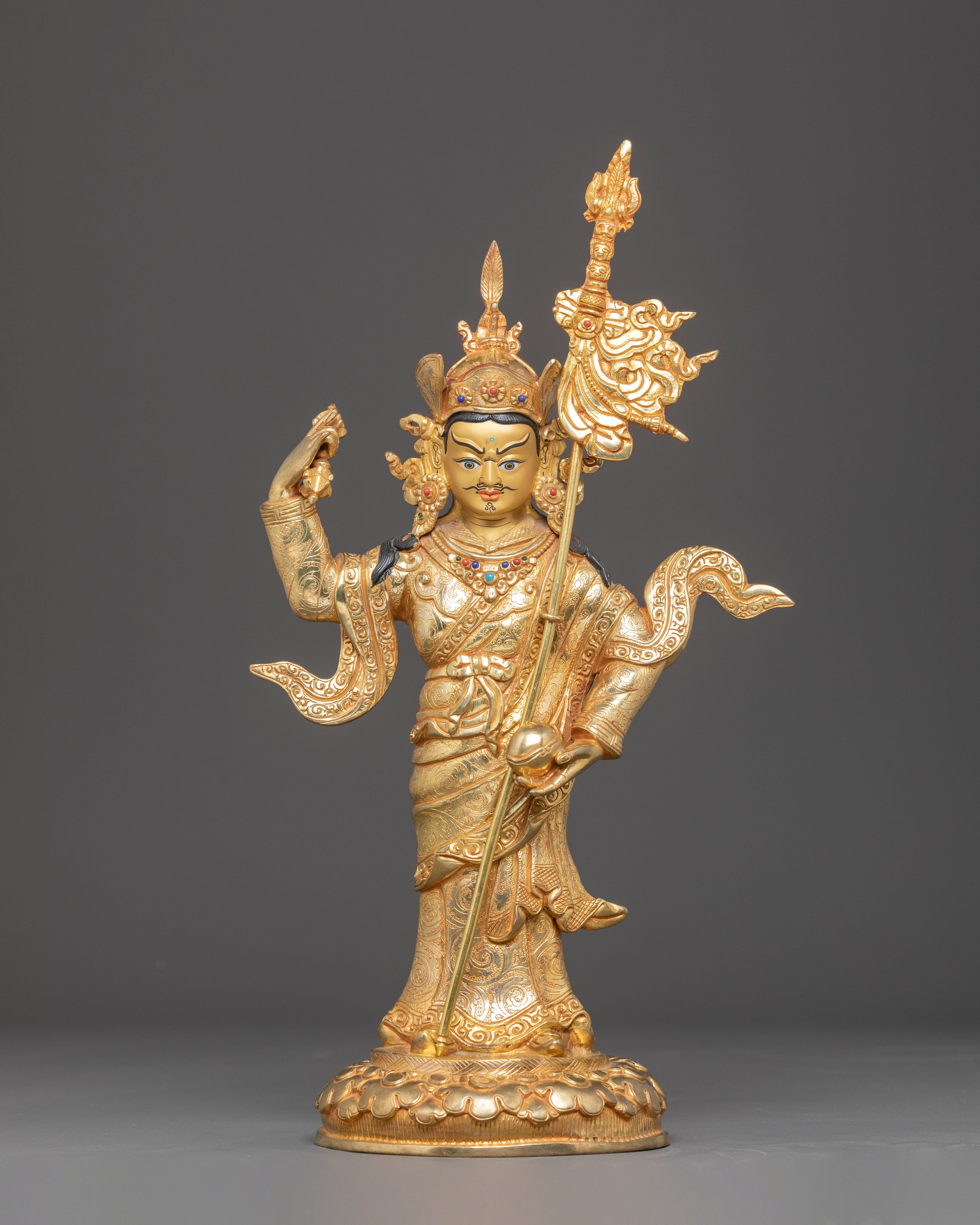 Handcrafted Sculpture of Standing Guru Rinpoche
