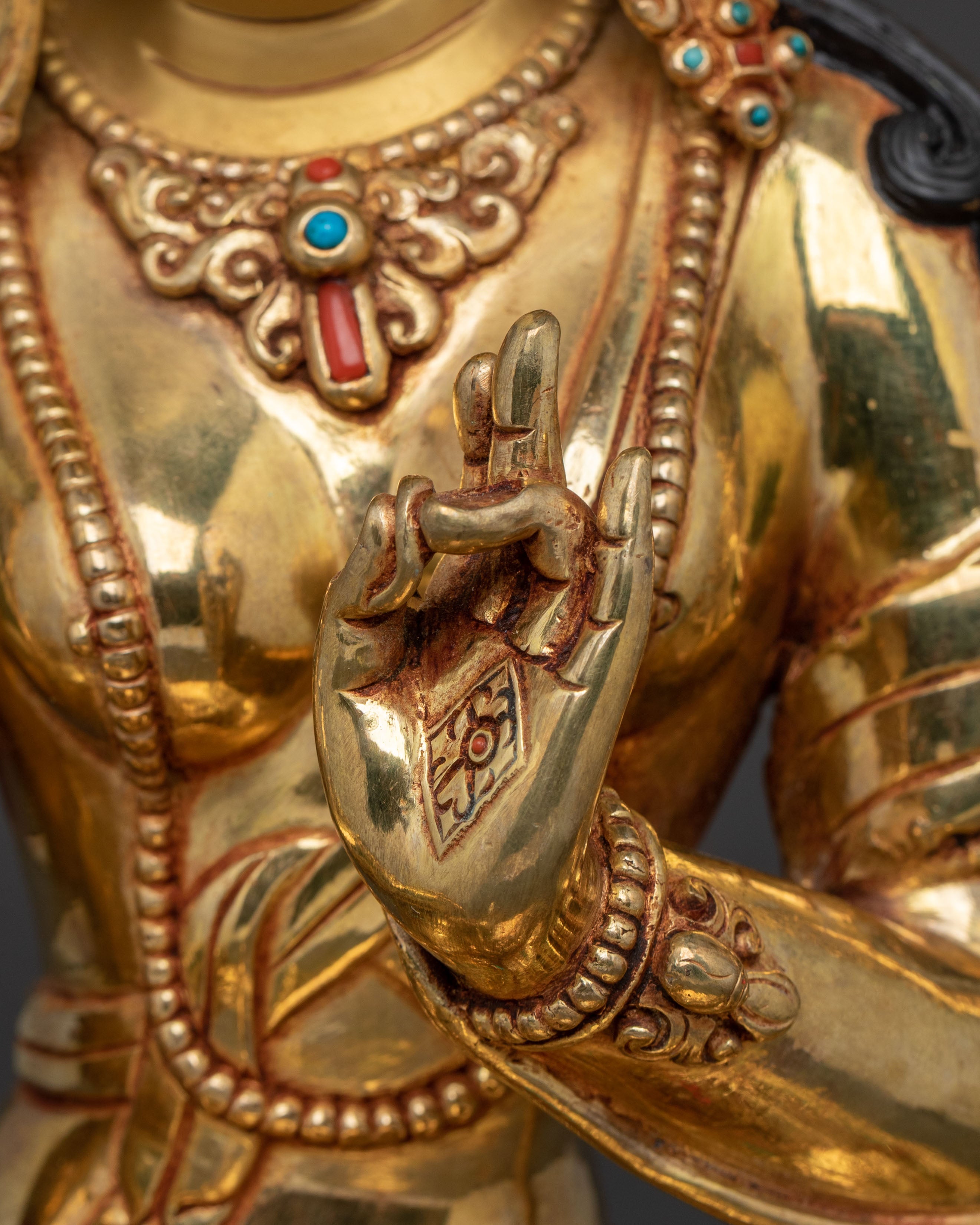 Green Tara Himalayan Buddhist Statue
