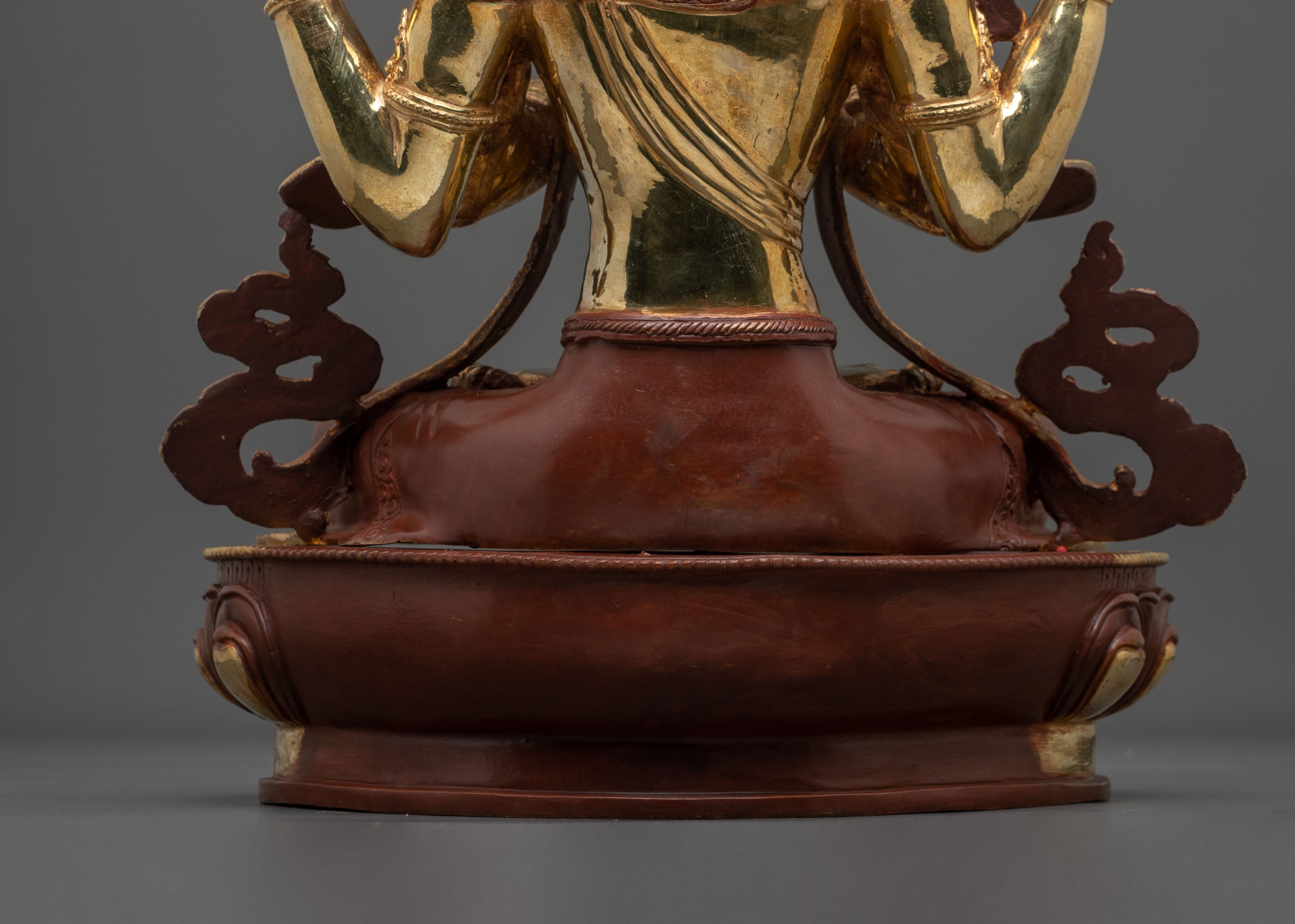 24k Gold-Coated Chenrezig Statue | Handcrafted in Nepal