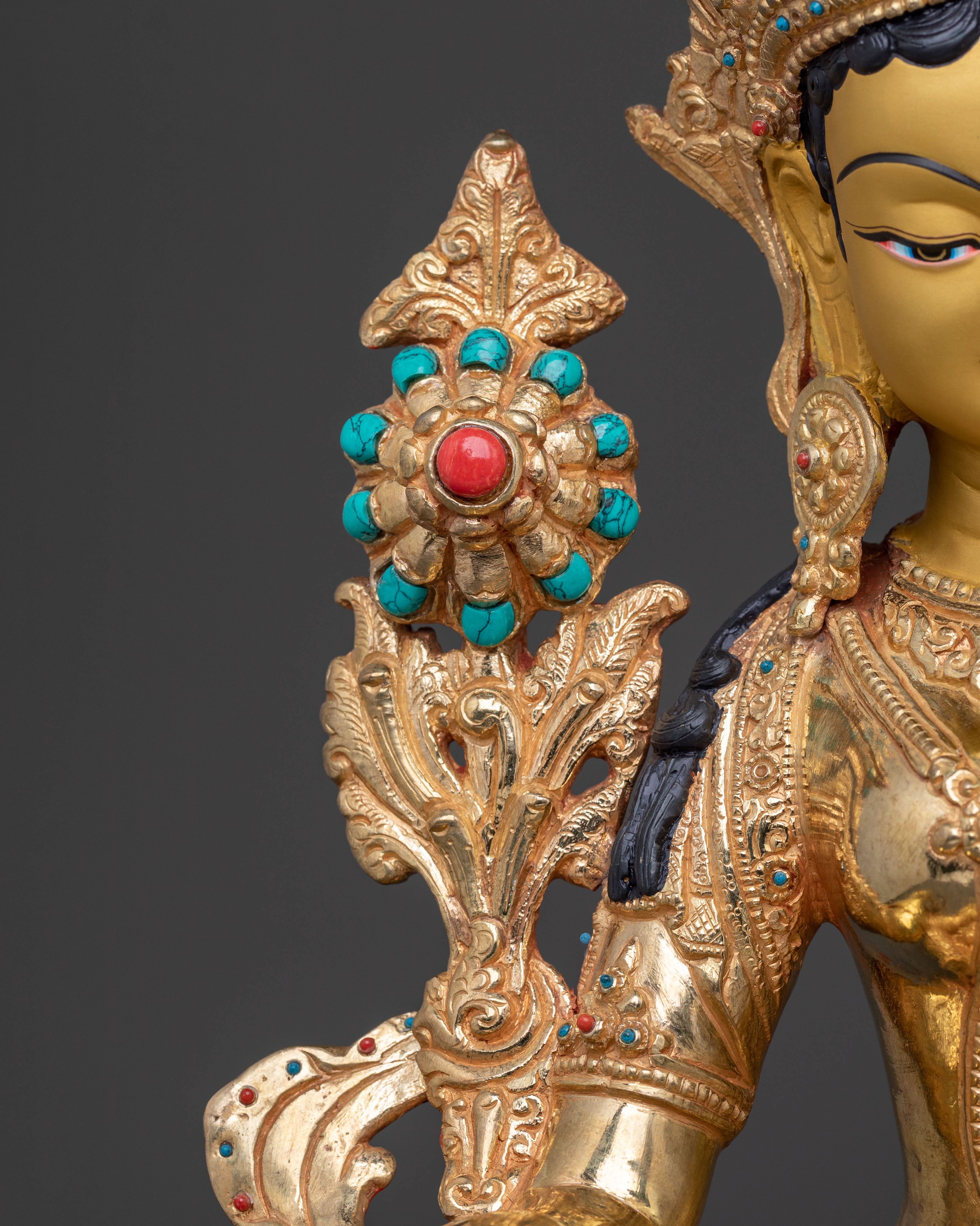 Mother  Green Tara Blessing Statue | Spiritual Guardian