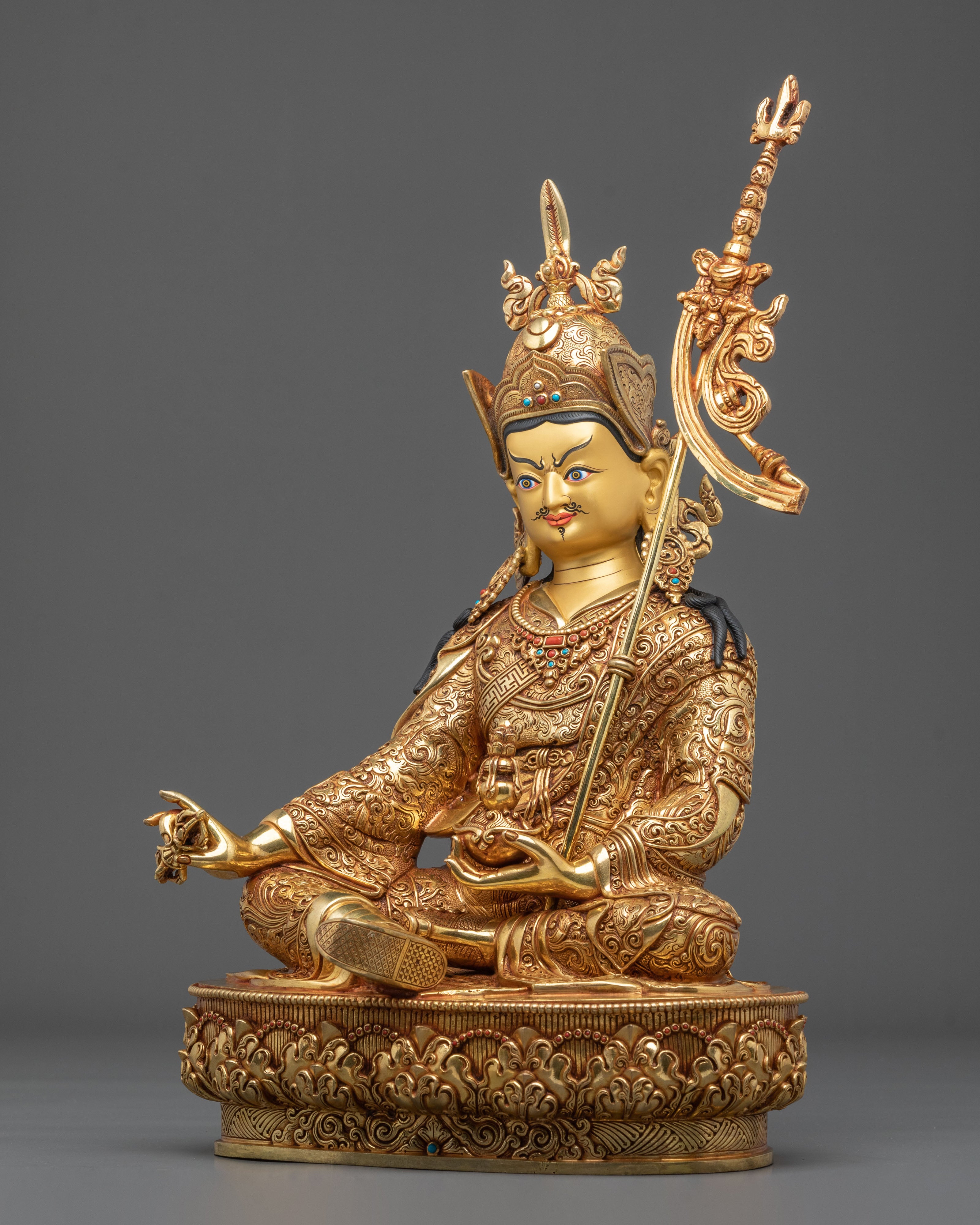 Guru Rinpoche Statue | Radiant Handcrafted Buddhist Figurine