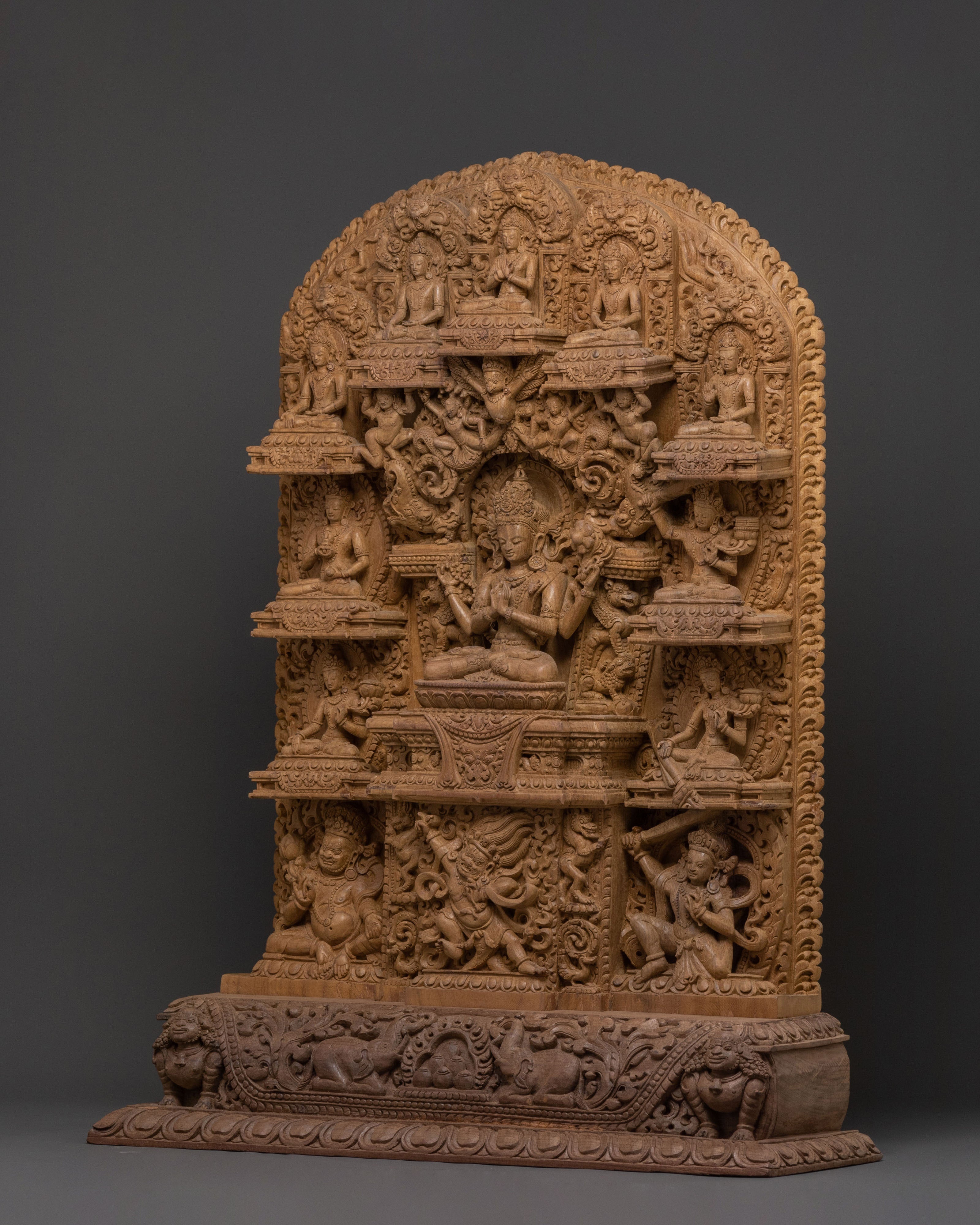 Lokeshvara Wooden Statue | Spiritual Decor