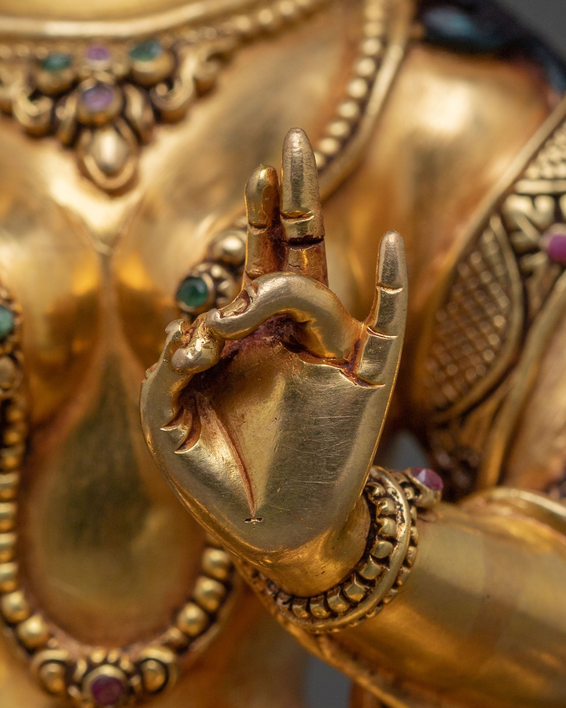 Himalayan Green Tara Statue | Sacred Figurine