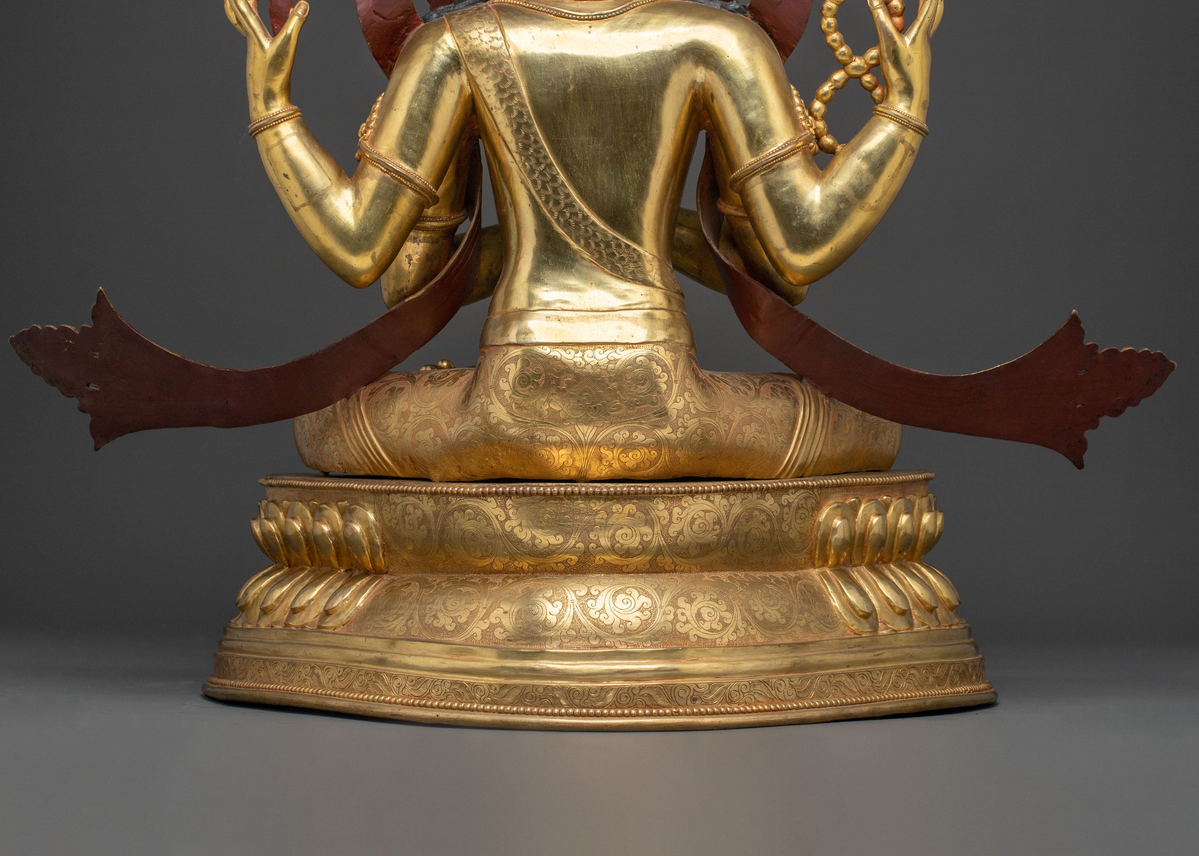 Peaceful Chenrezig Statue | Tibetan Buddhist Figurine