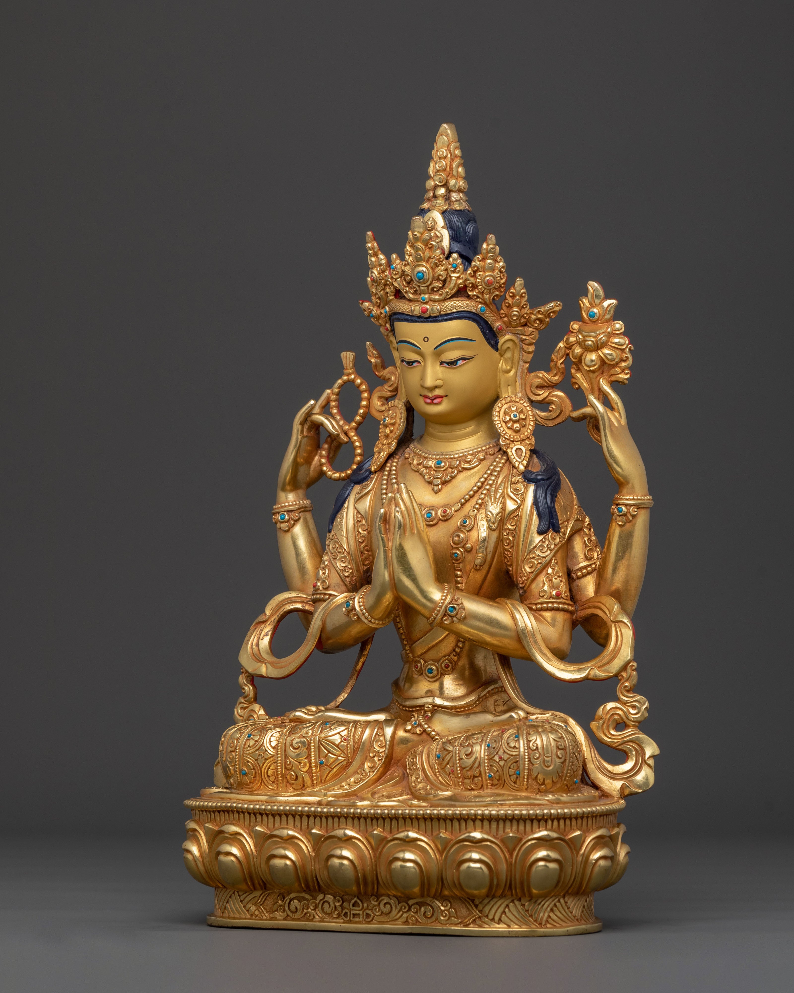 Handcrafted Avalokiteshvara Sculpture | Sacred Icon