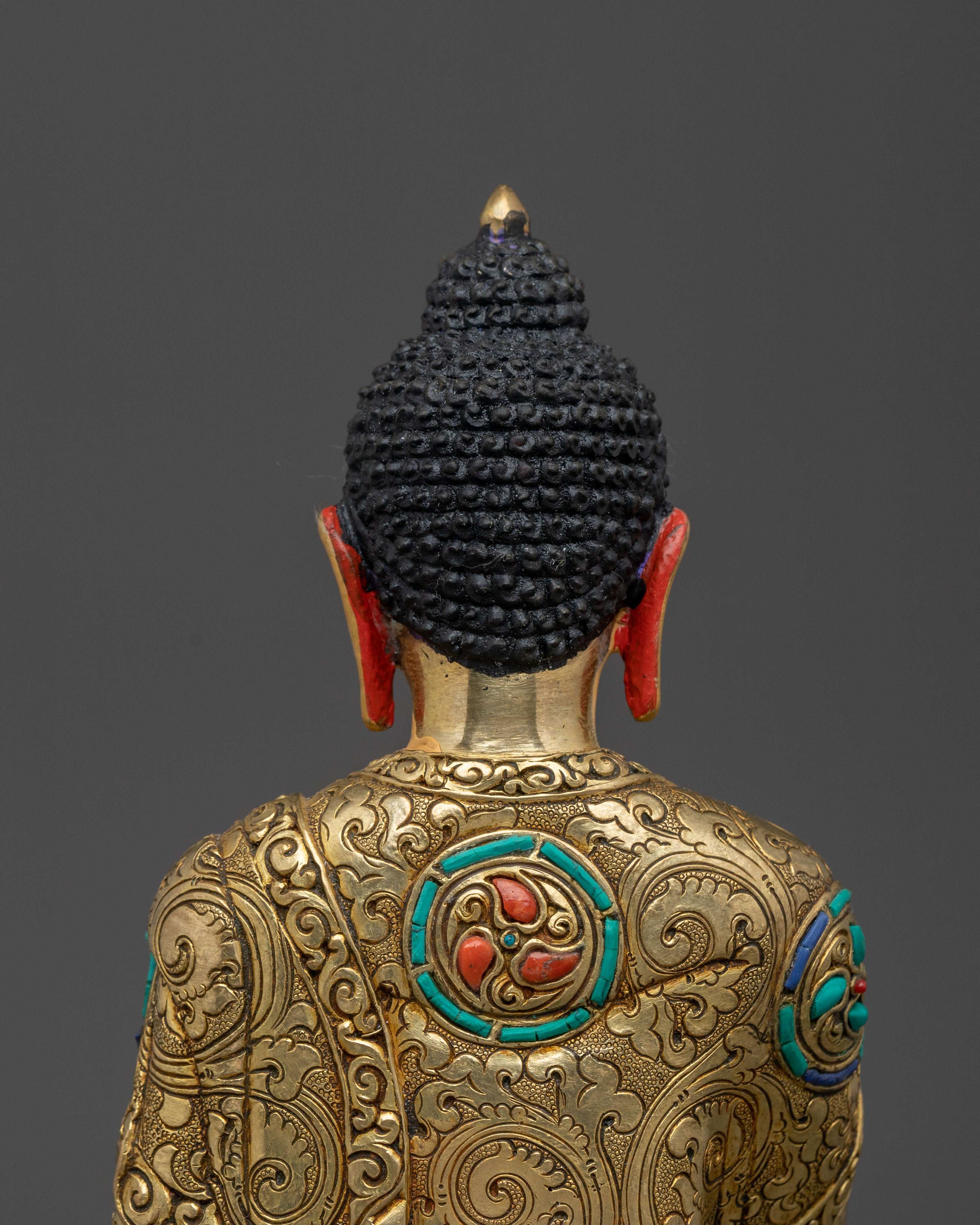 Gold Gilded Amogasiddhi Statue | Symbol of Fearlessness