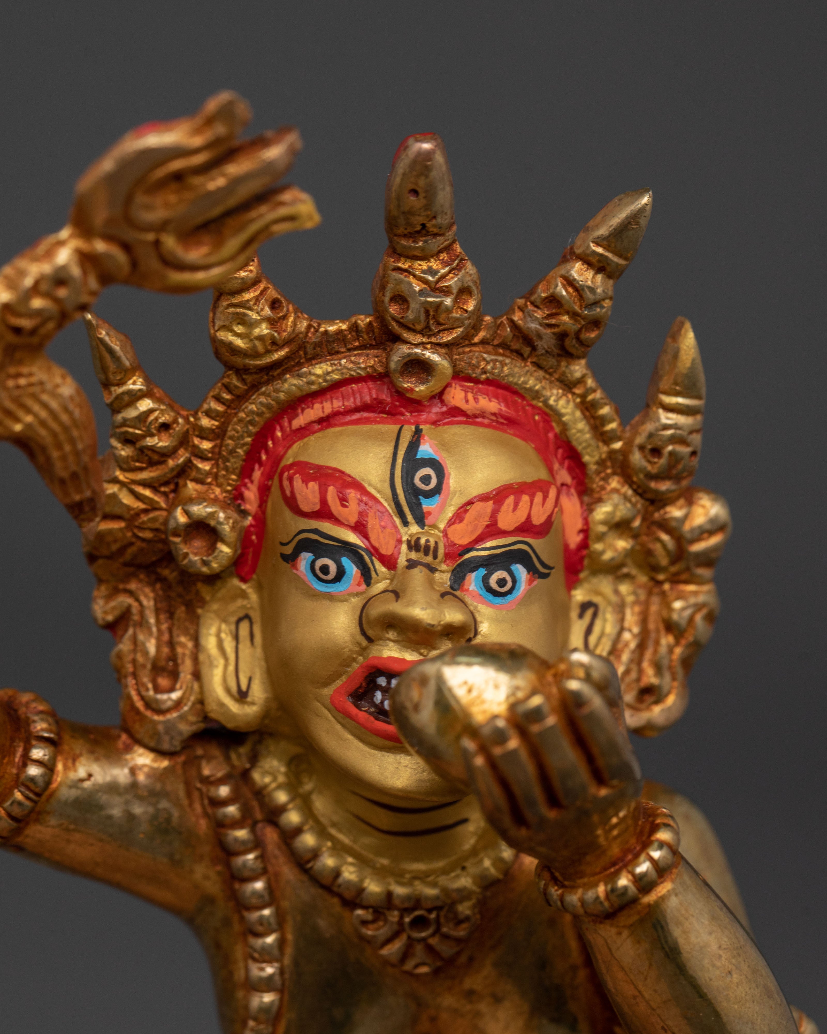 Yama Dharmaraja Buddhist Statue | Tibetan Protector Deity Sculpture