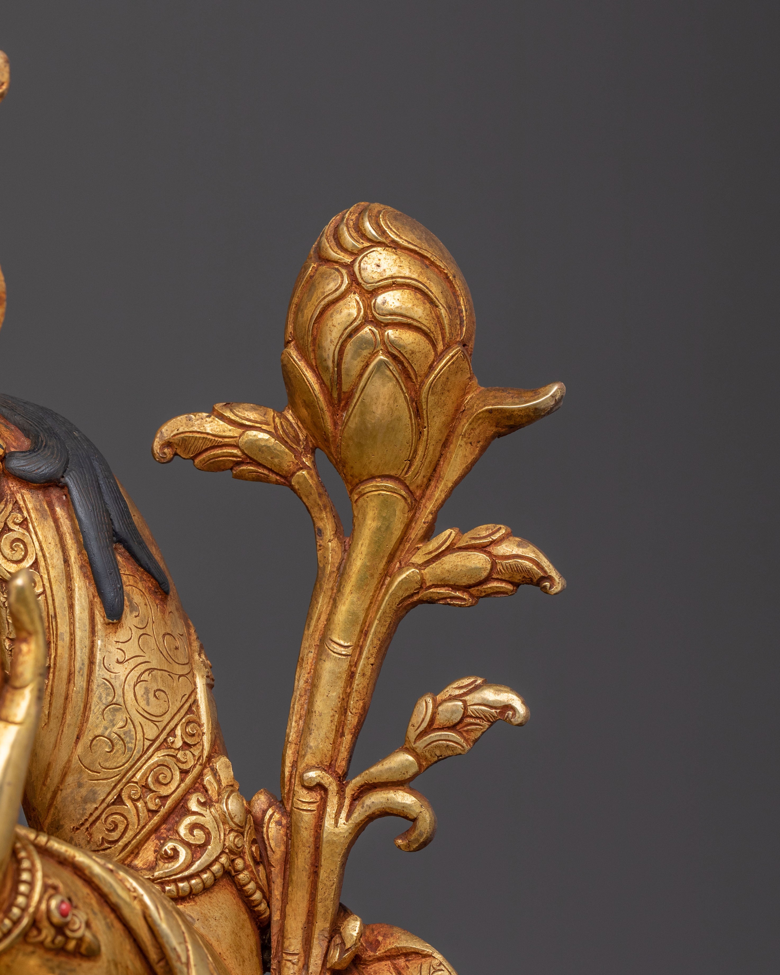 Handcrafted White Tara Blessing Statue – Radiant Copper Artistry