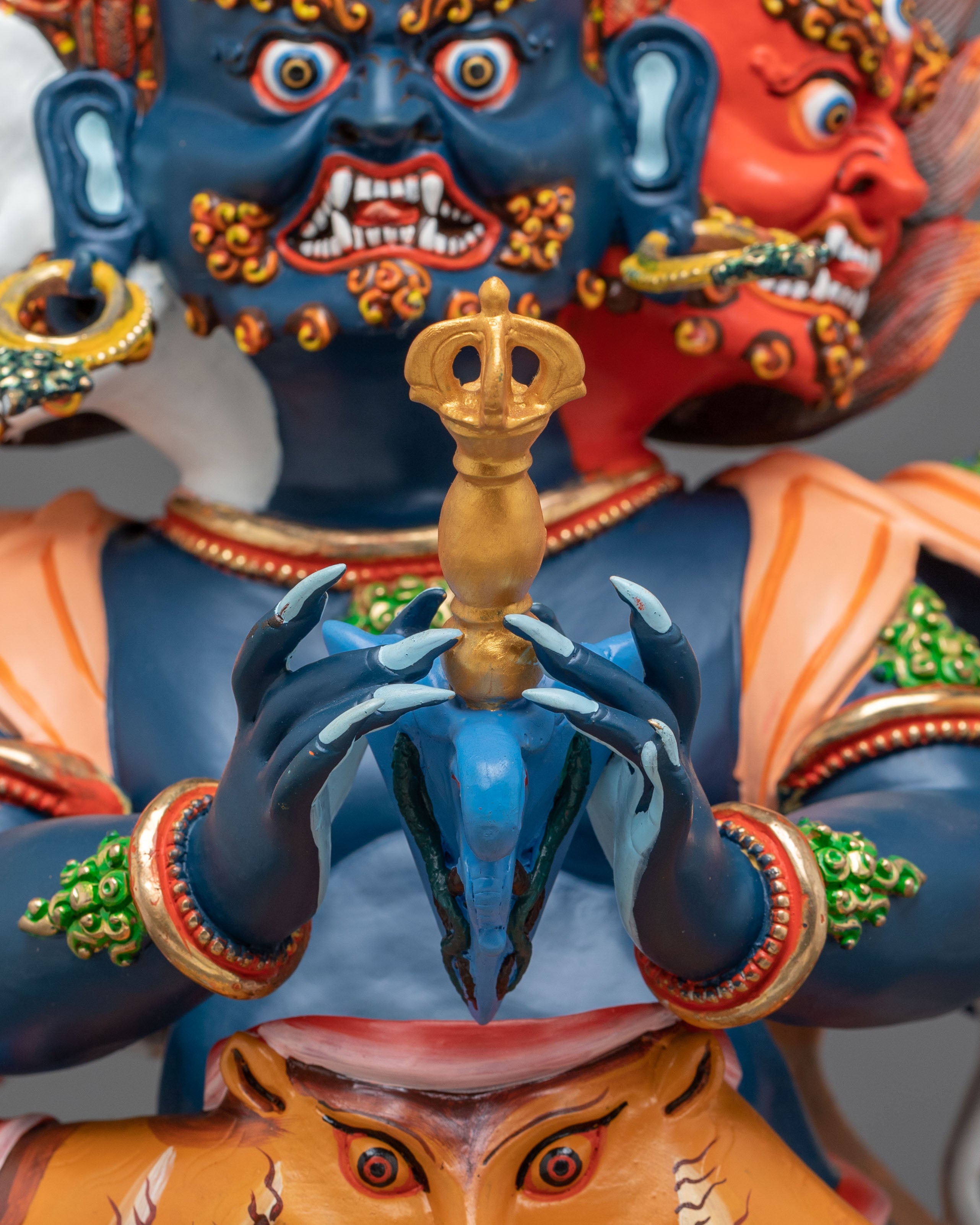 Hand Carved Vajrakilaya Statue | Symbol of Purification