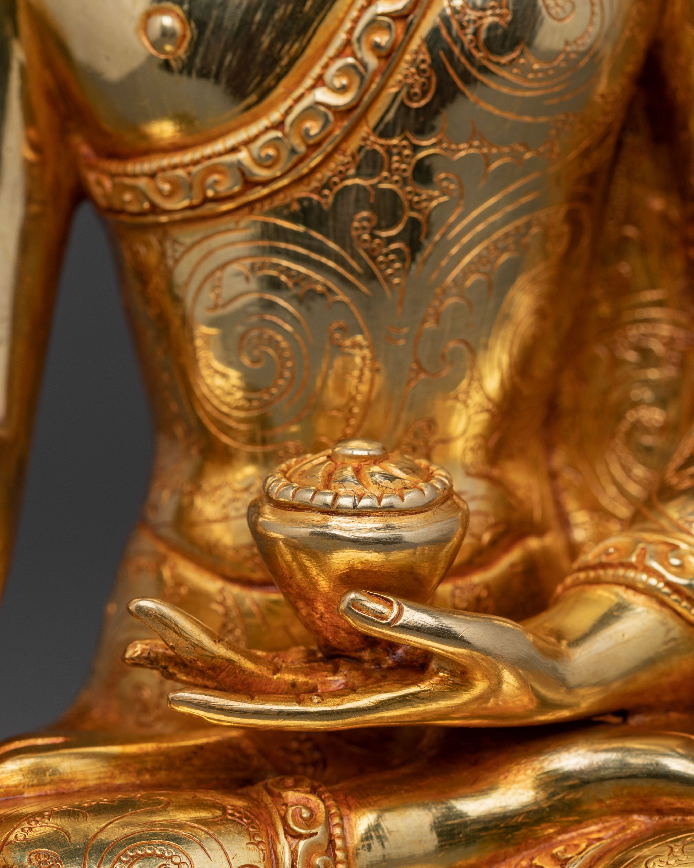 Five Dhyani Buddha Divine Statue Set | Altar Decor