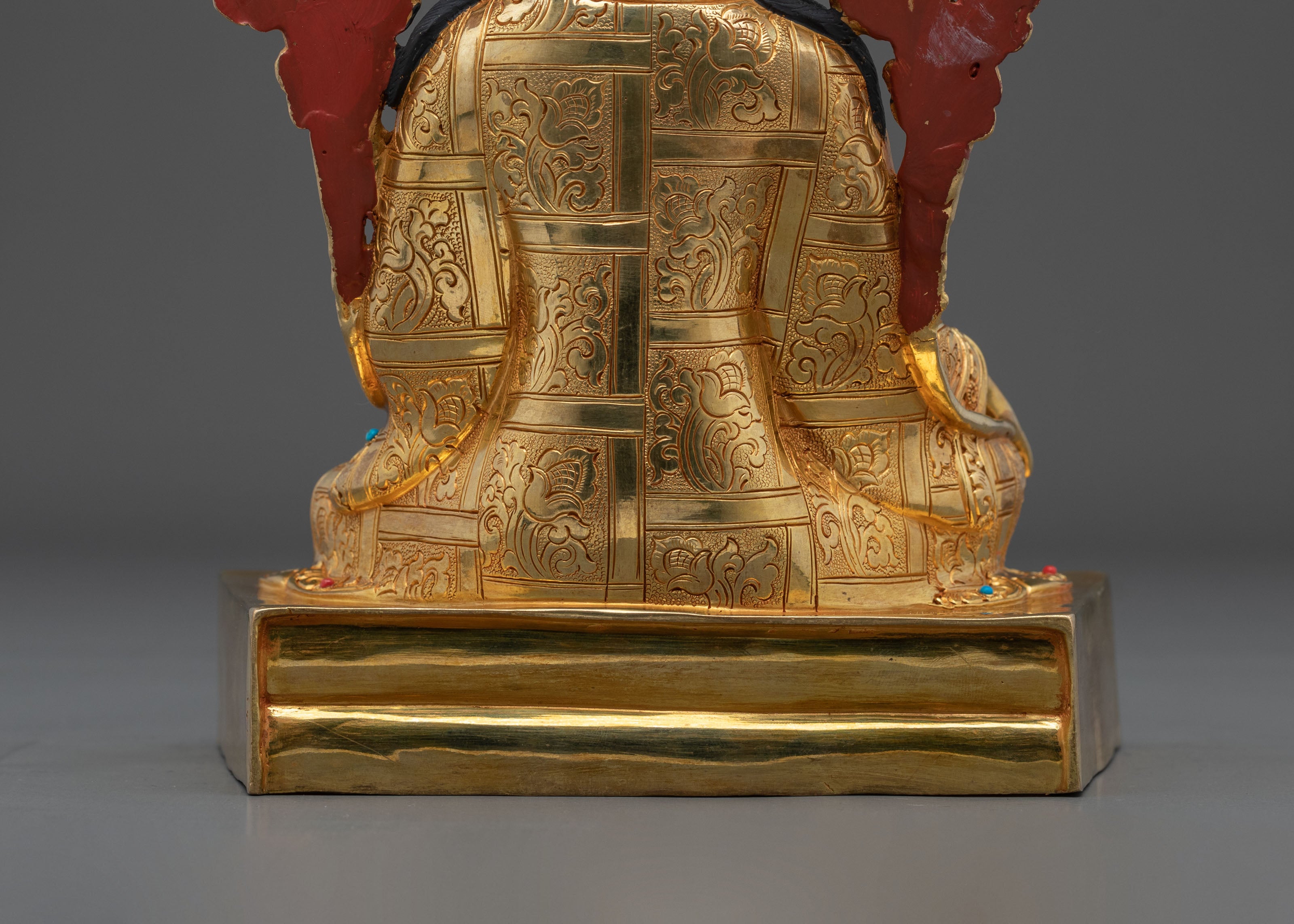 Trisong Detsen Golden Statue | Dharma Patron