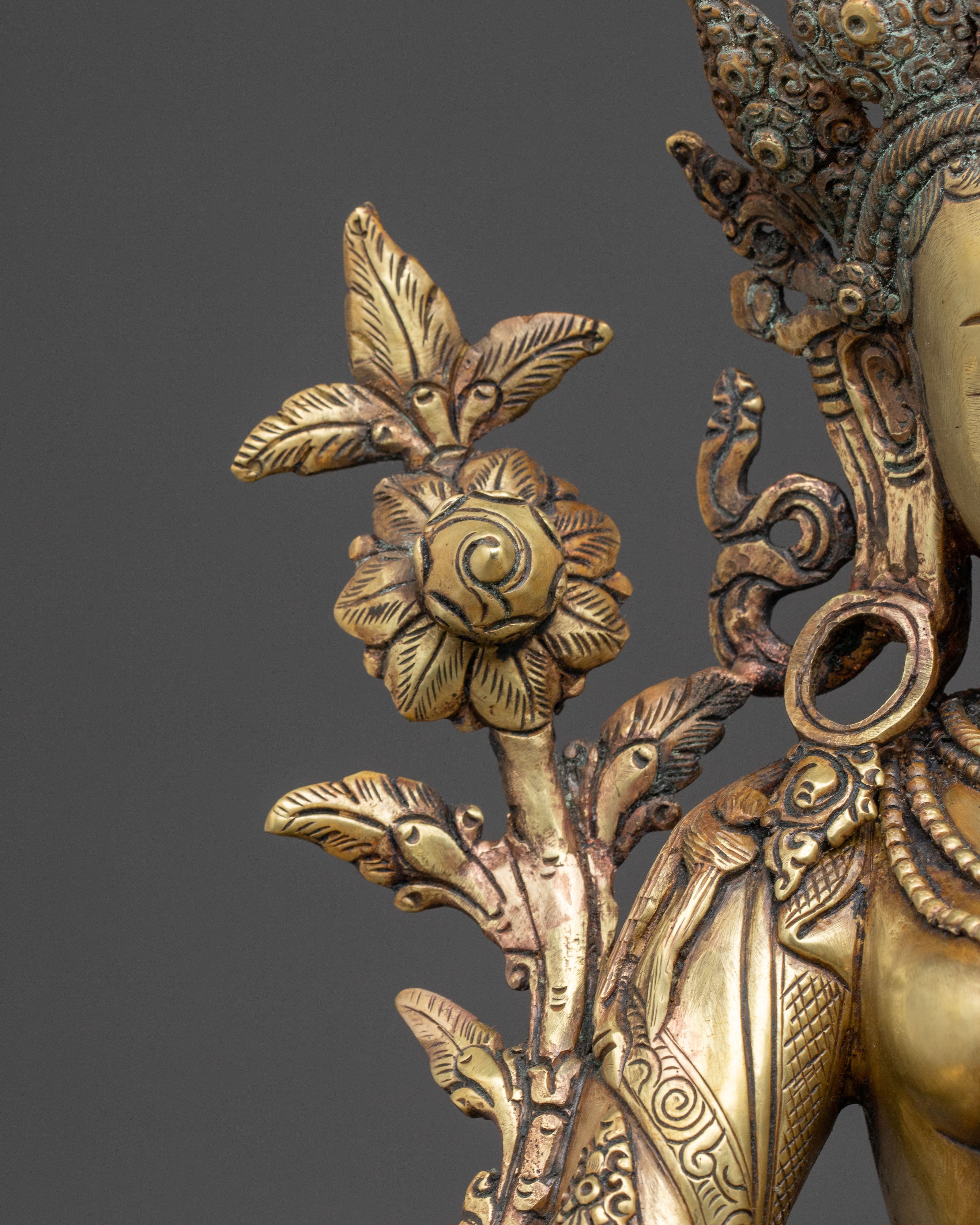 Green Tara Statue: Embodiment of Enlightened Action