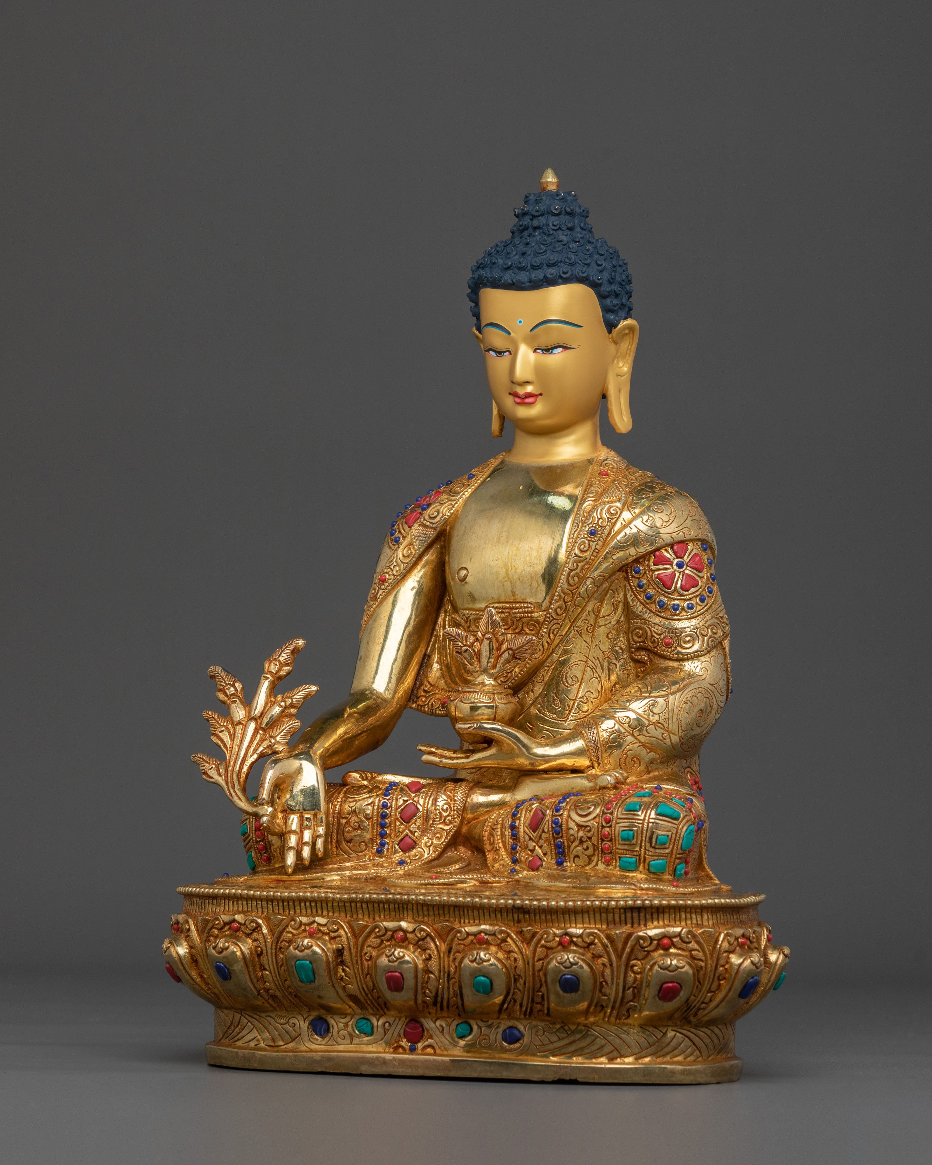 Hand-Carved Medicine Buddha Rupa | Healing Deity