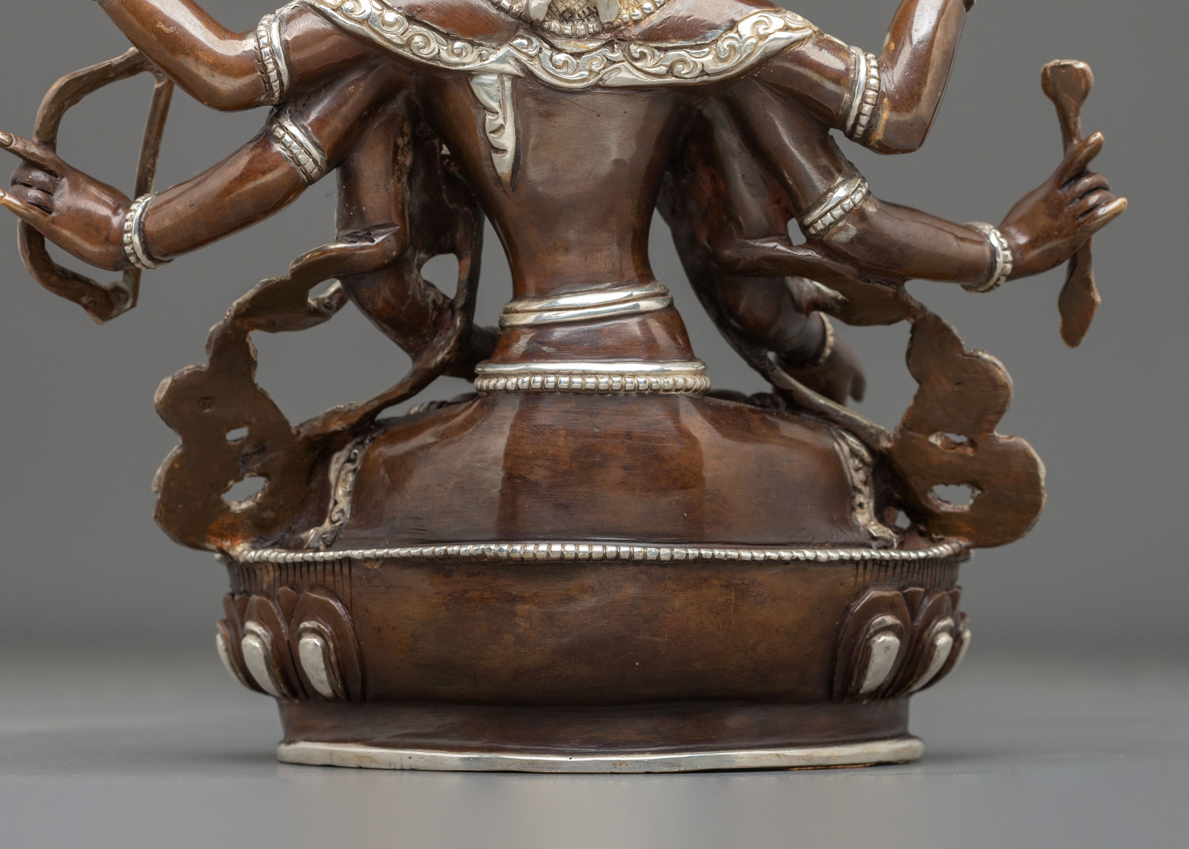 Namgyalma Longevity Blessing Sculpture with Silver Plating