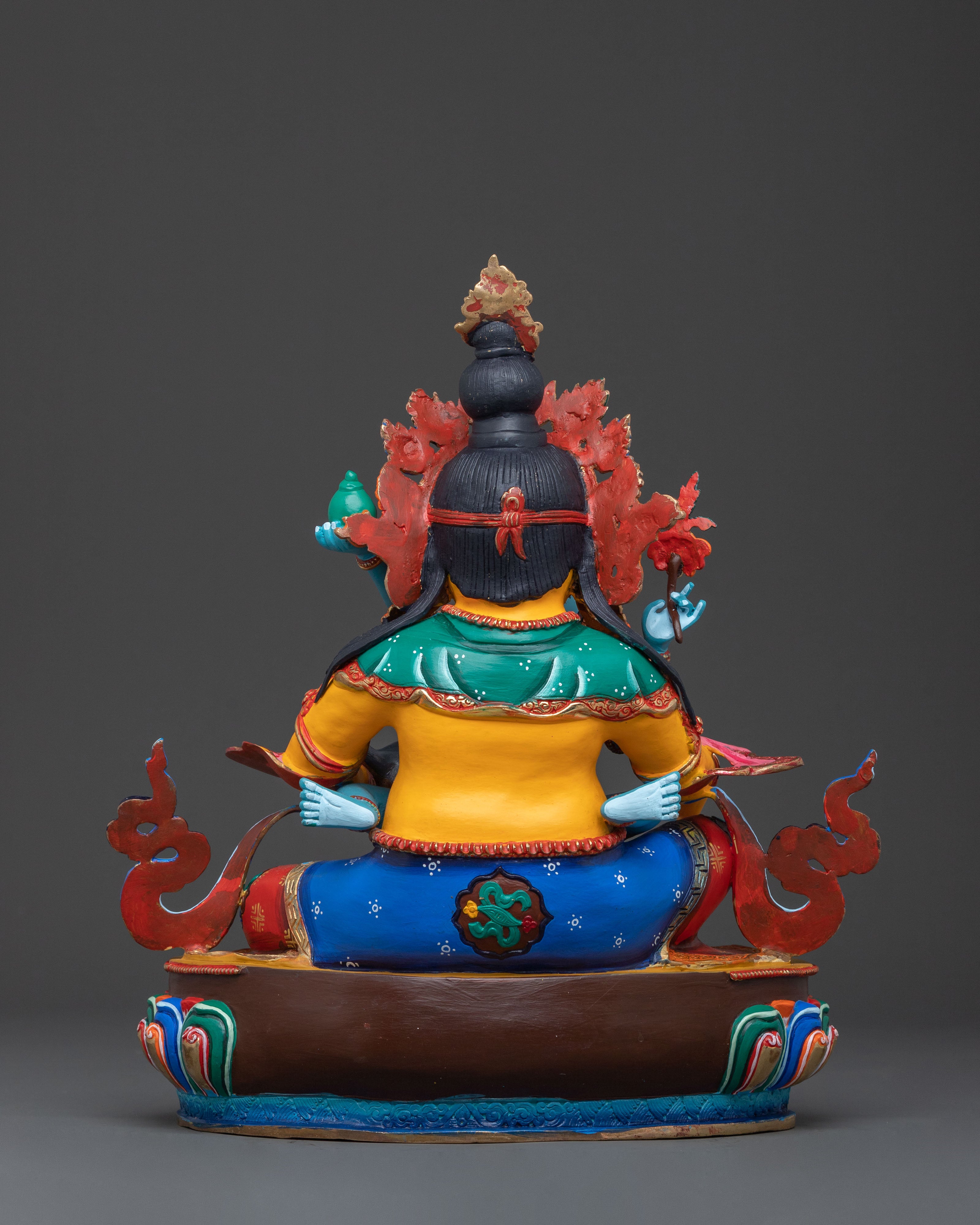 Green Dzambhala Sacred Idol | Buddhist Wealth Deity