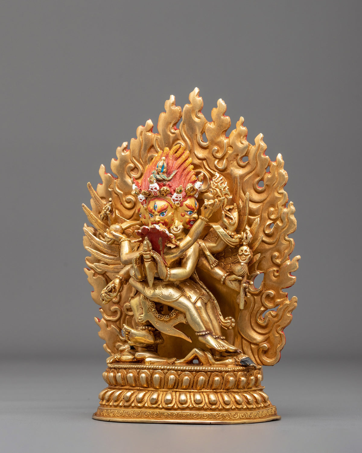 Vajrakilaya Statue | 24K Gold Sacred Sculpture