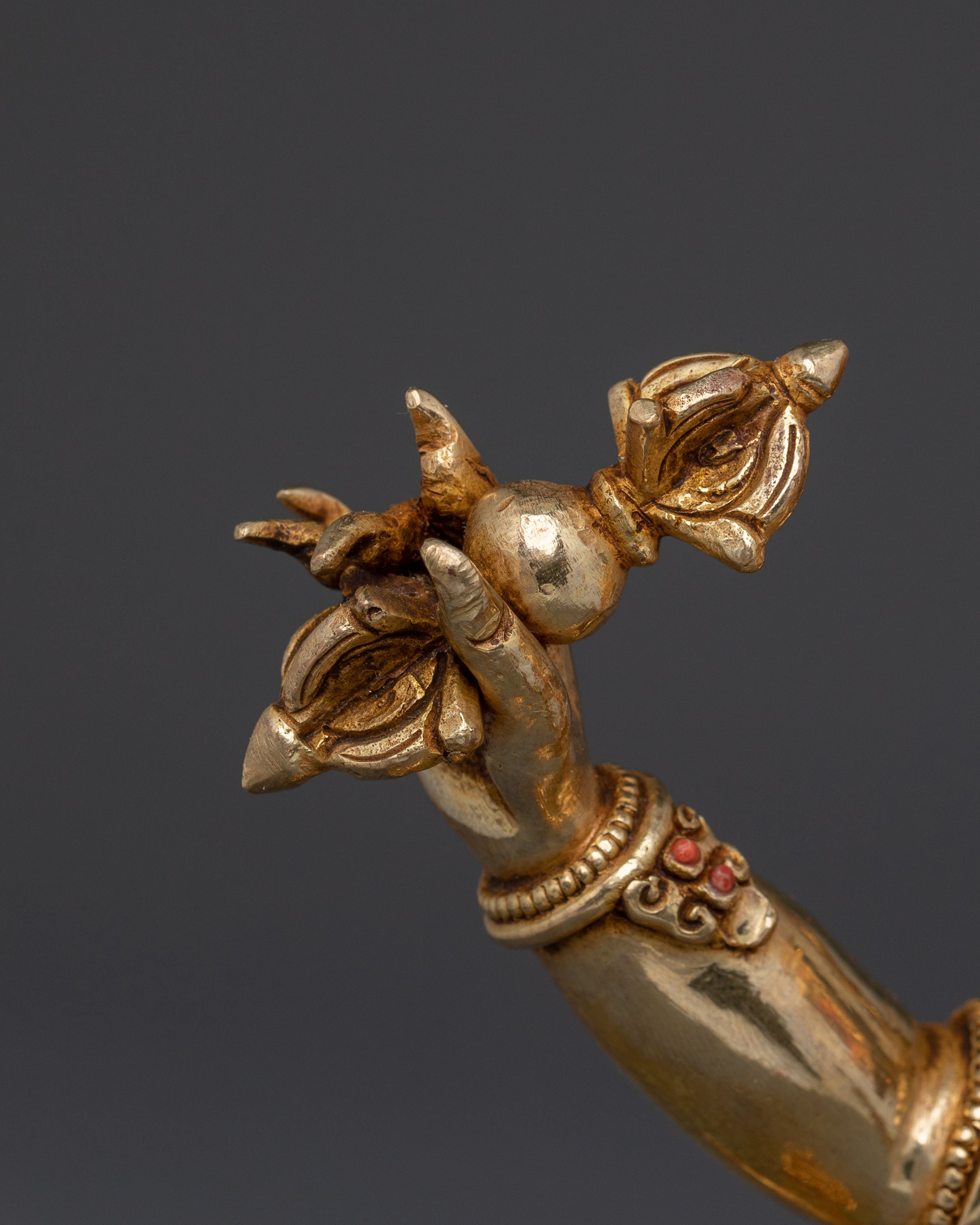 Vajrapani Sacred: 24K Gold Gilded Statue