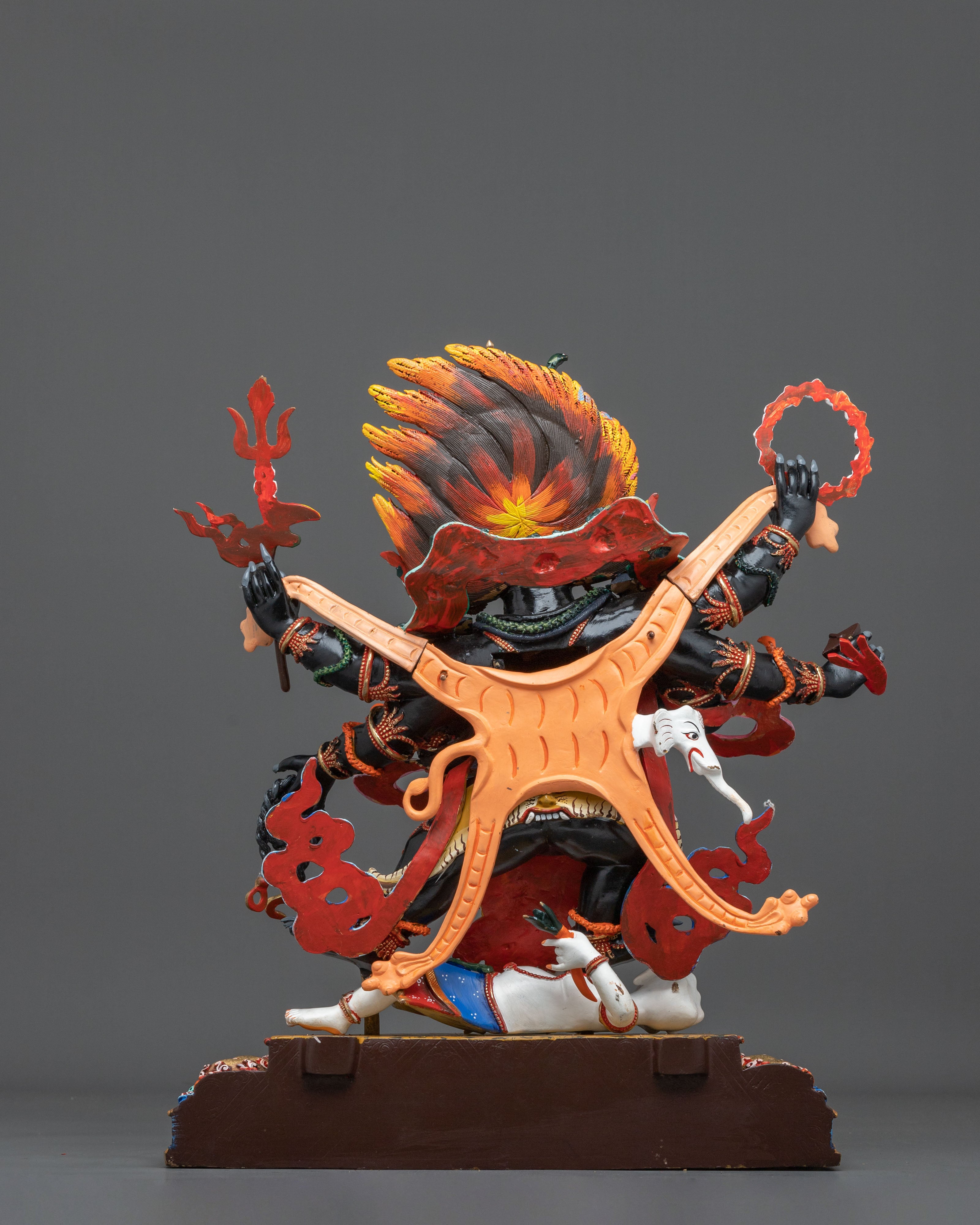 Six-Armed Mahakala Statue | Protector's Majestic Form