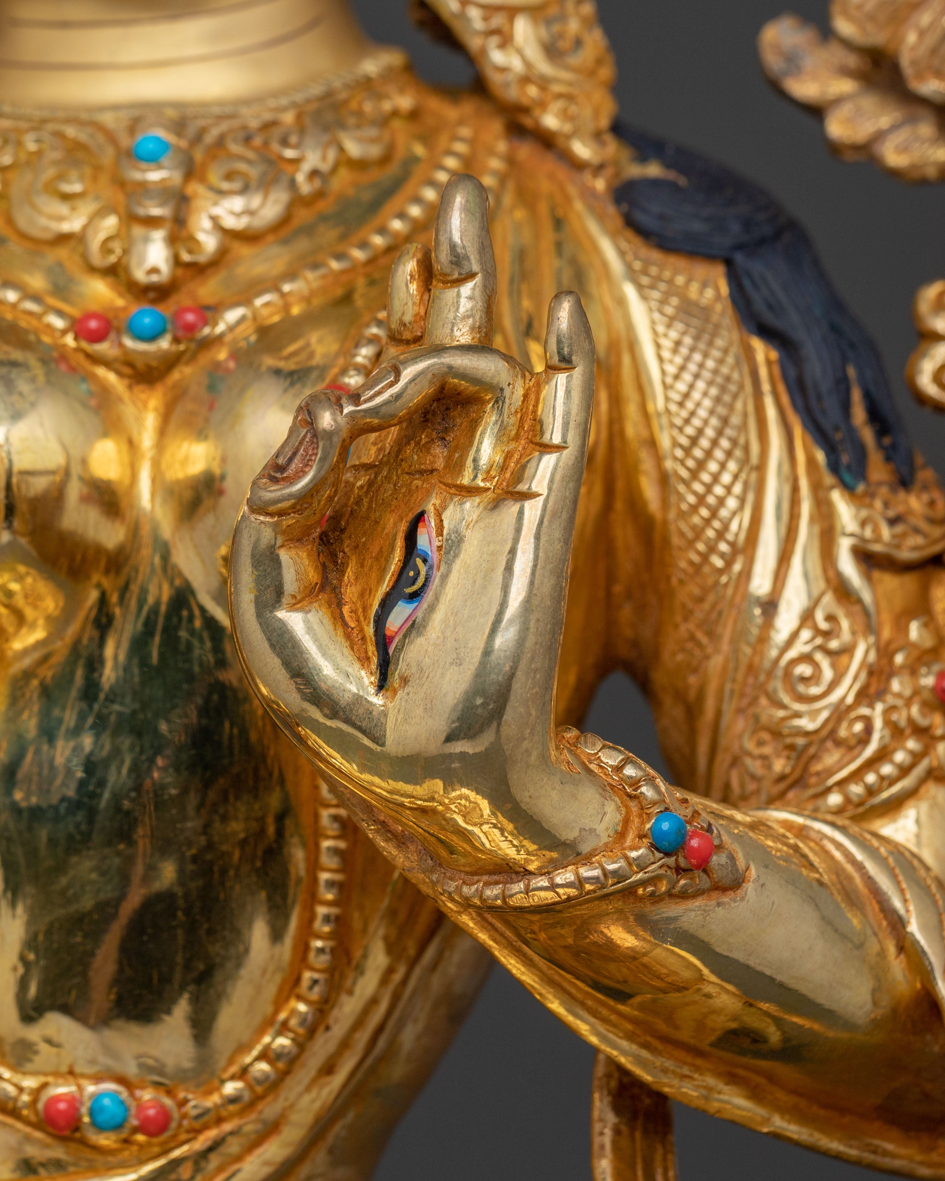 Buddhist Goddess White Tara Spiritual Statue | Sacred Long Life Deity