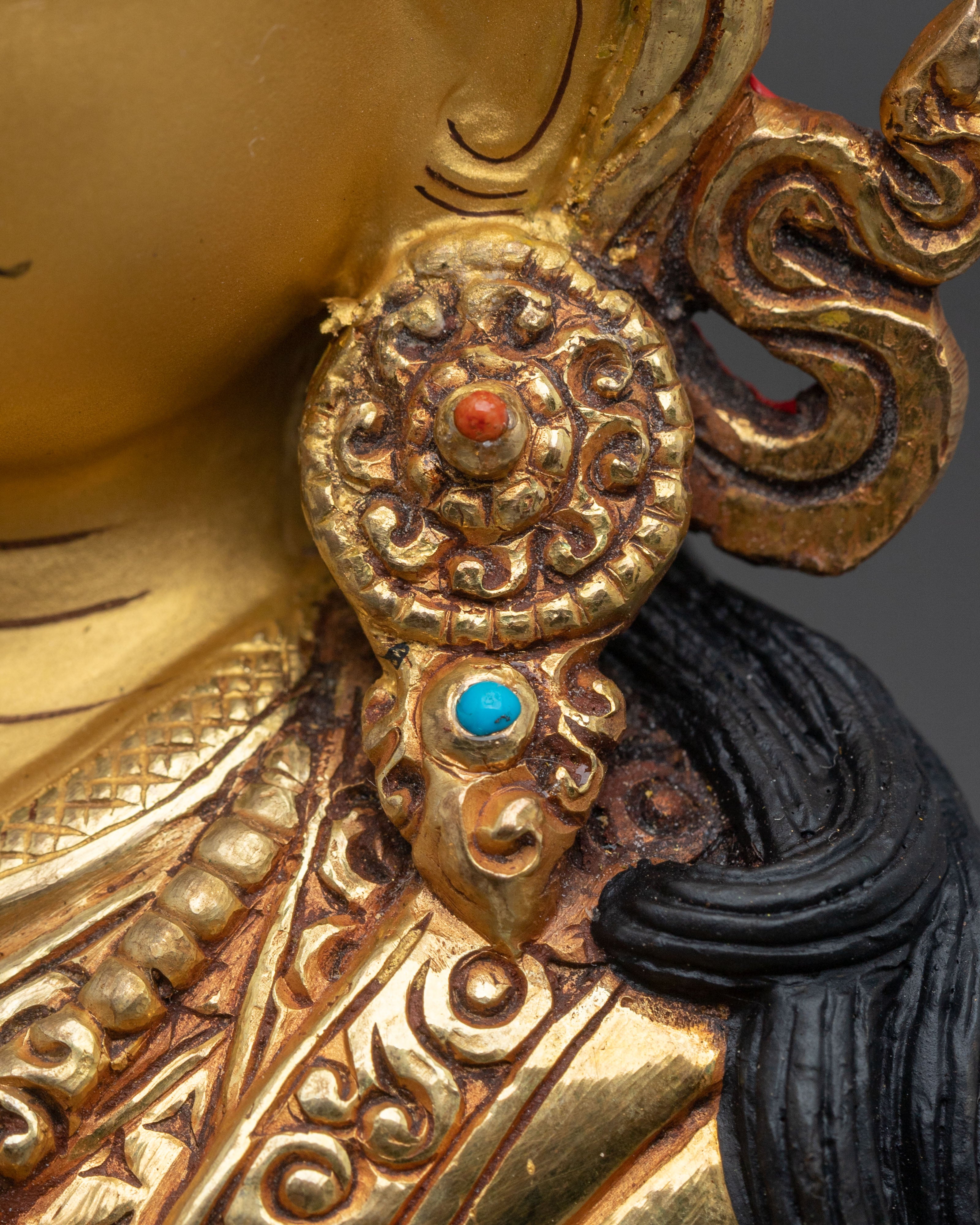 Tibetan Guru Tsokye Dorje Sacred Figurine |  Himalayan Altar Decor