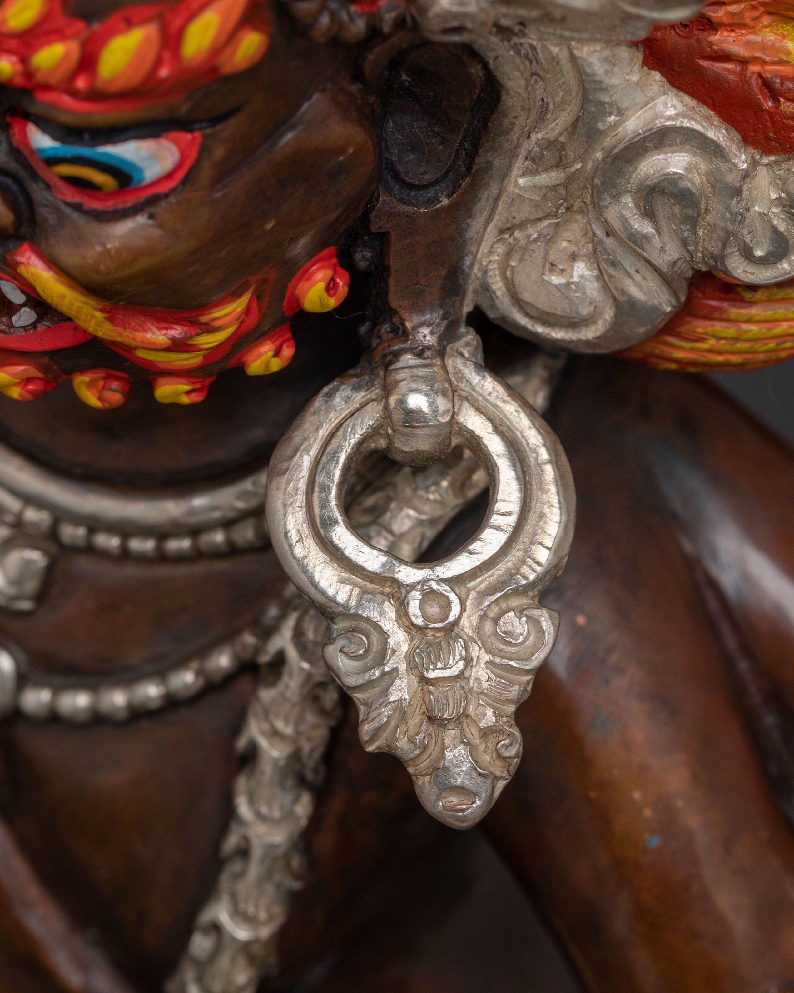 Black Dzambhala Copper Statue: Eliminate Poverty