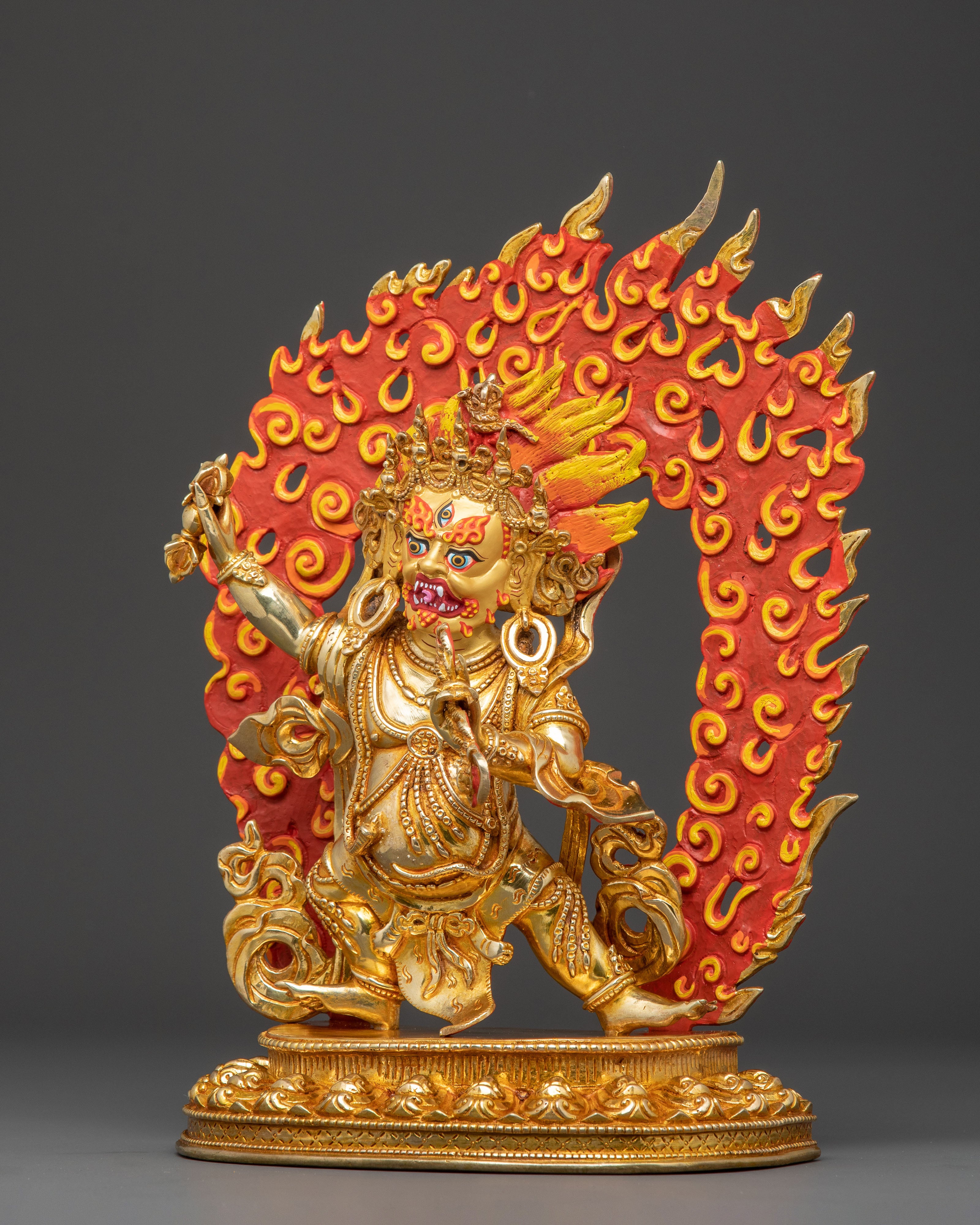 Golden Statue of Vajrapani | Protector of Wisdom