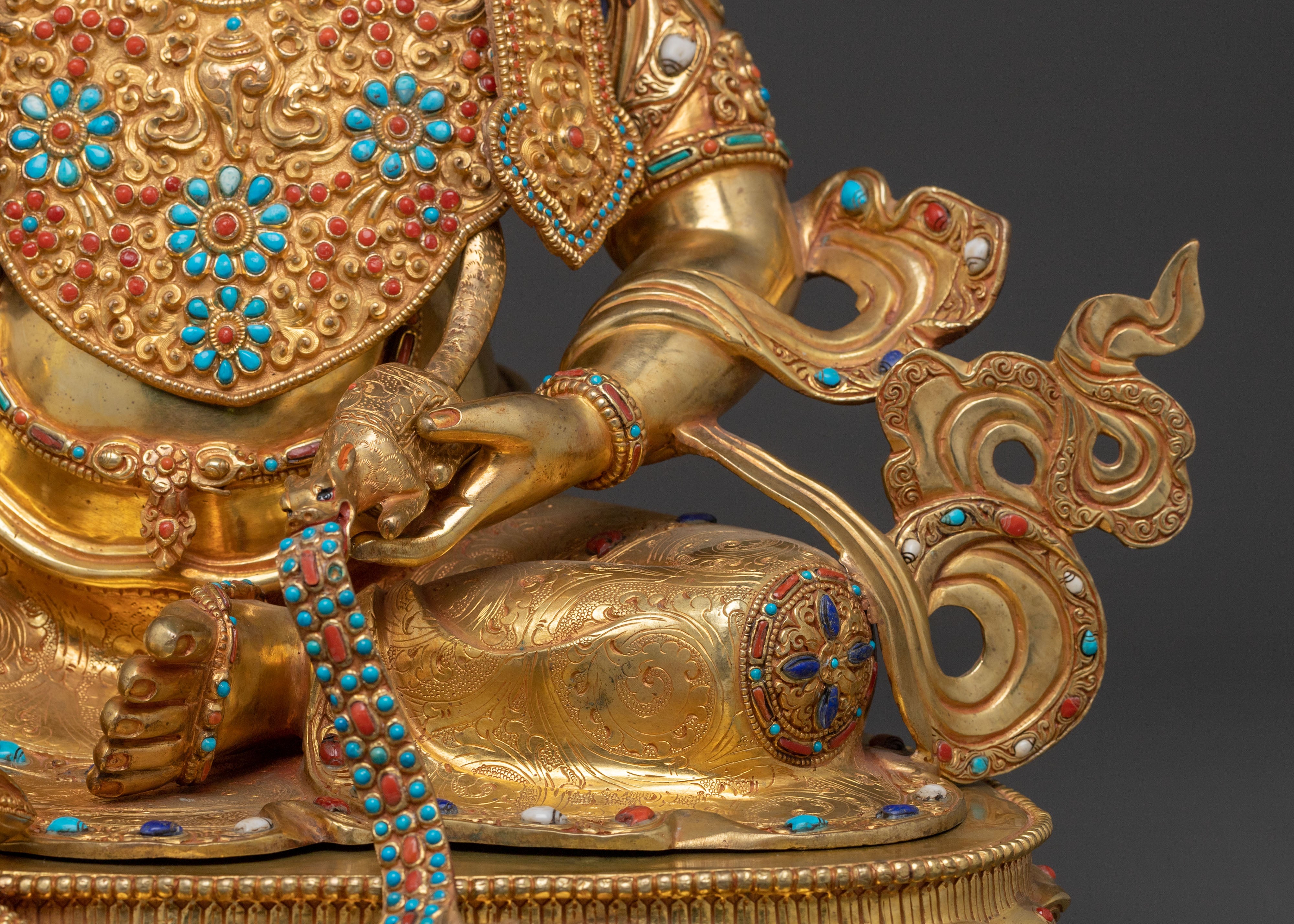 Zambhala Golden Statue | Guardian of Abundance