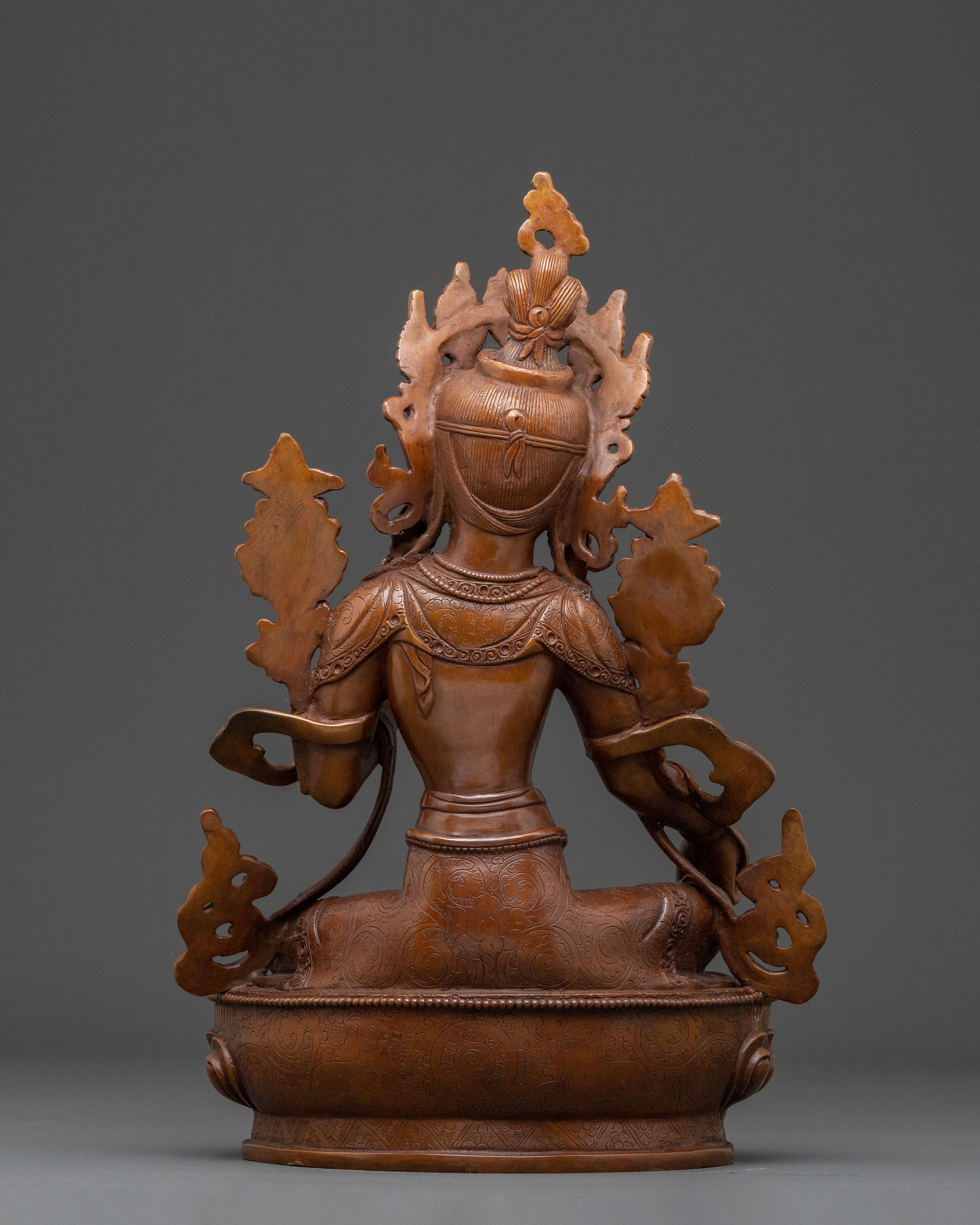 Green Tara Sacred Copper Statue – Himalayan Handcraft