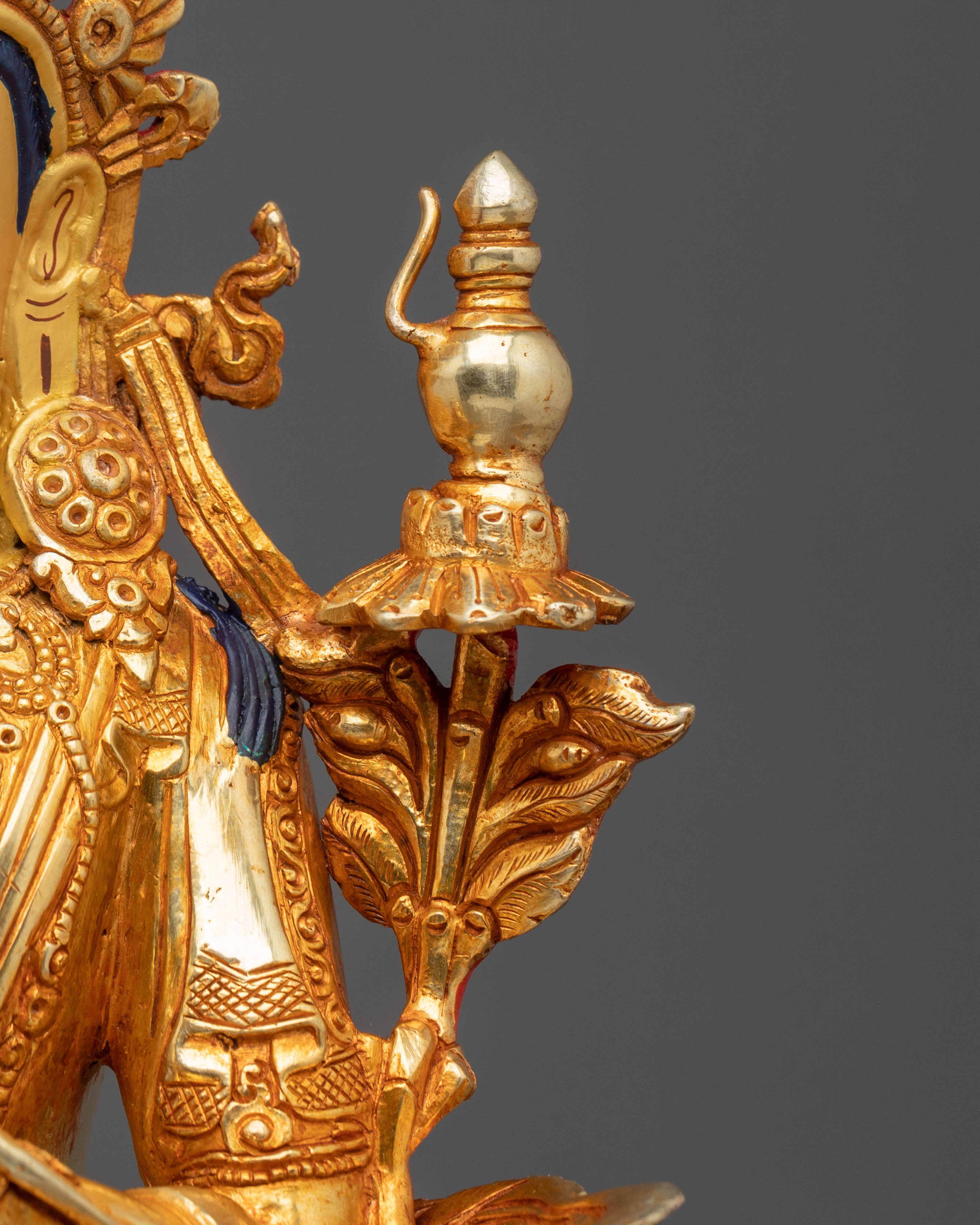 Maitreya Buddha Statue | Handcrafted 24K Gold Gilded