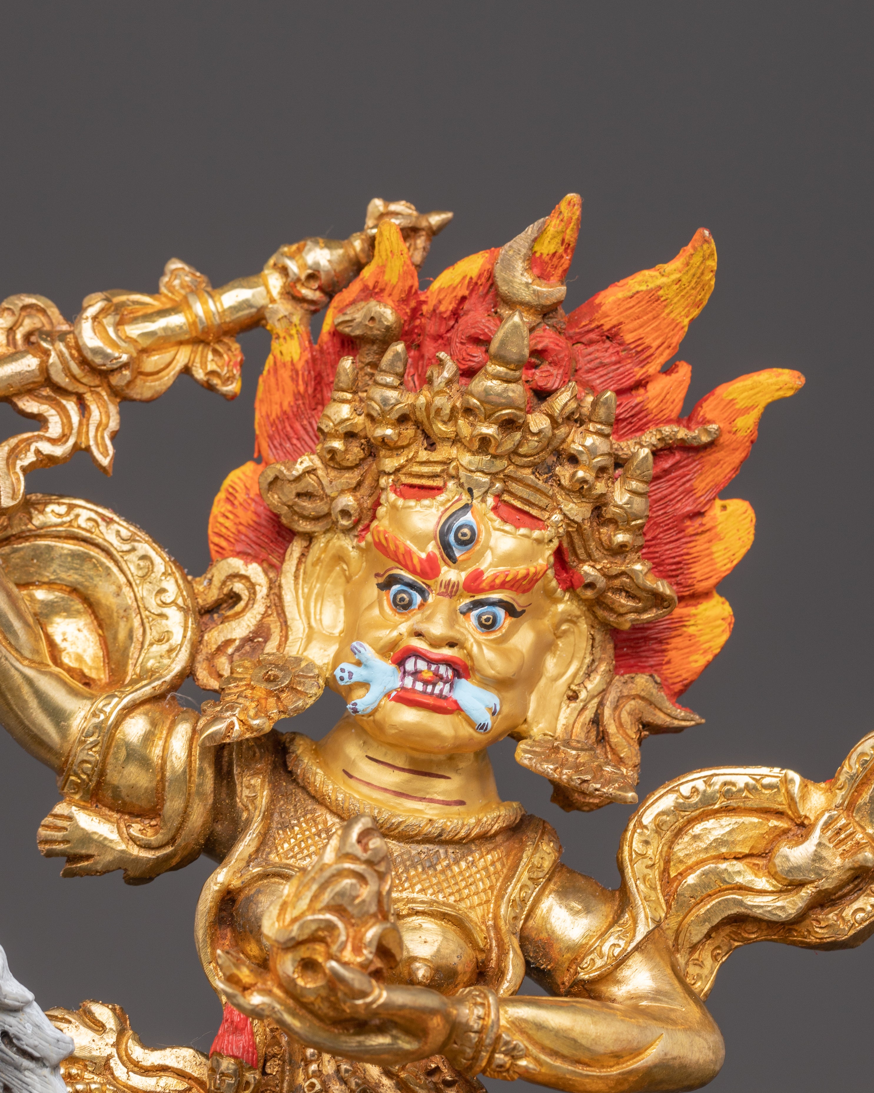 Himalayan Statue of Handcrafted Palden Lhamo | Powerful Dharma Protector