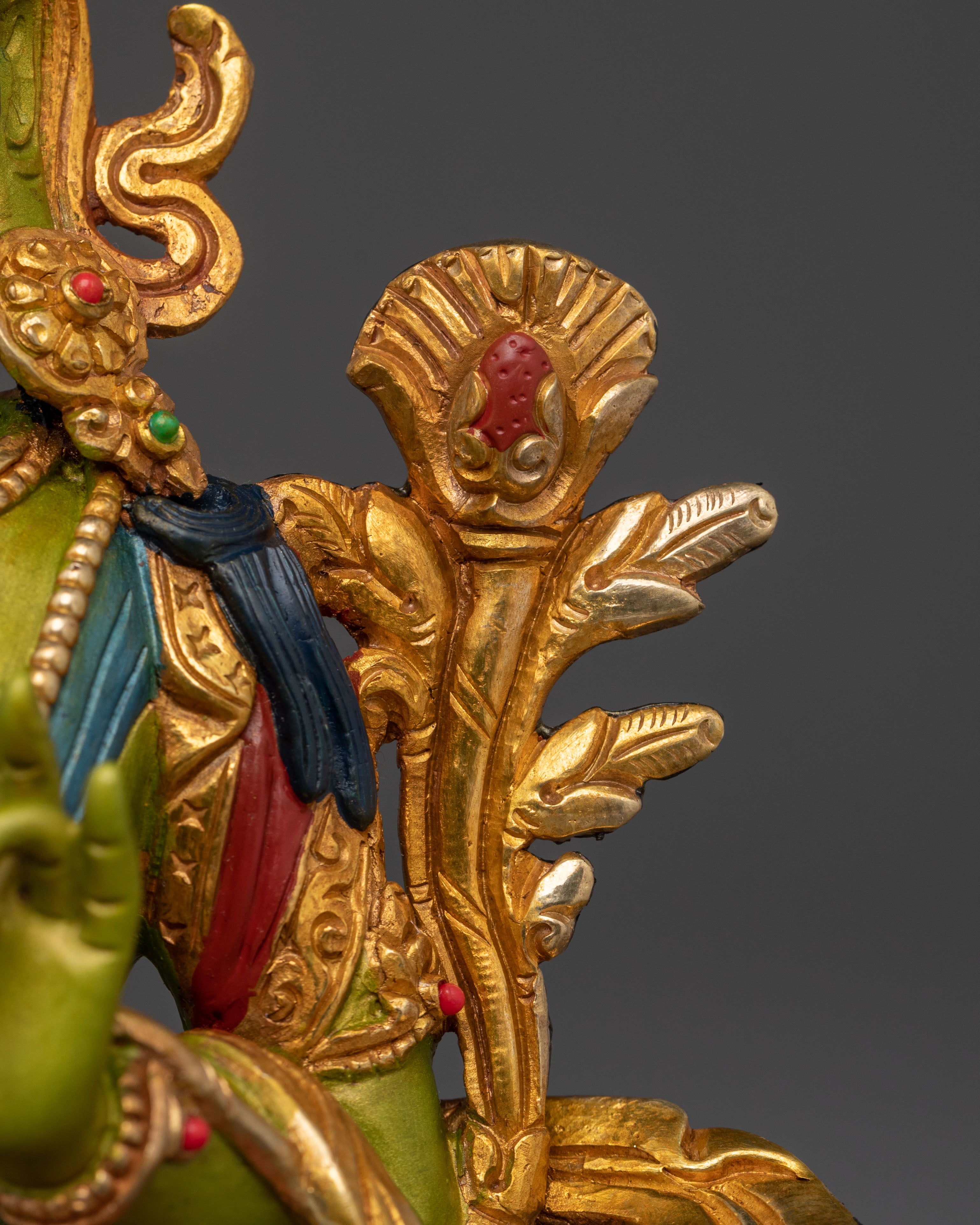 Protector Goddess: Green Tara Sculpture