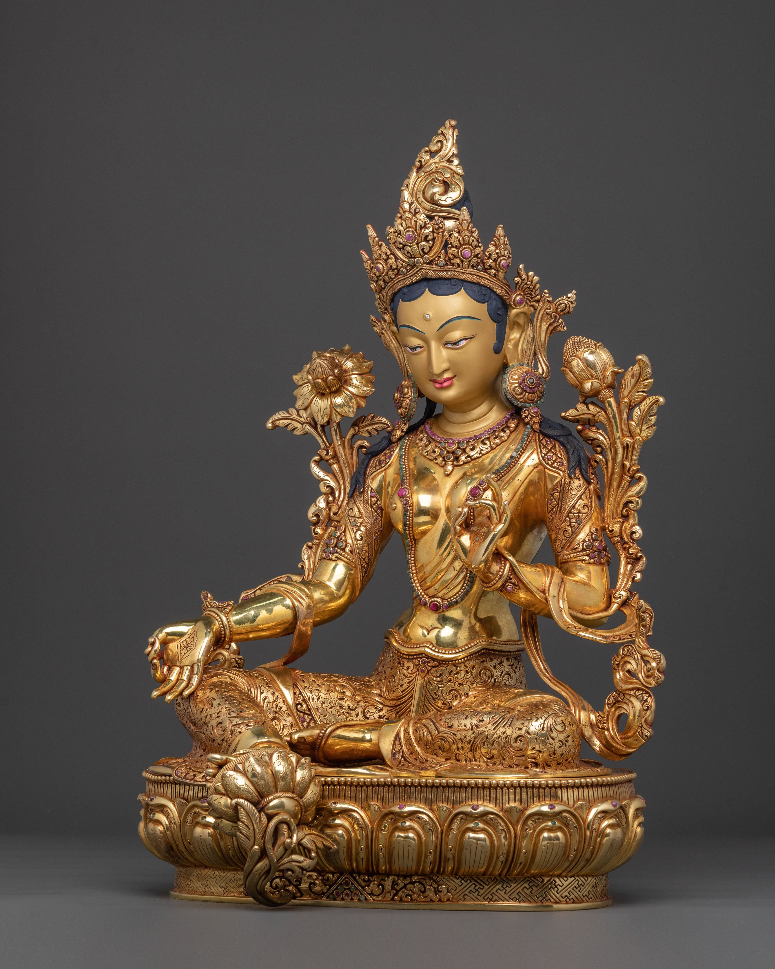 Green Tara Spiritual Statue | Protector Figurine