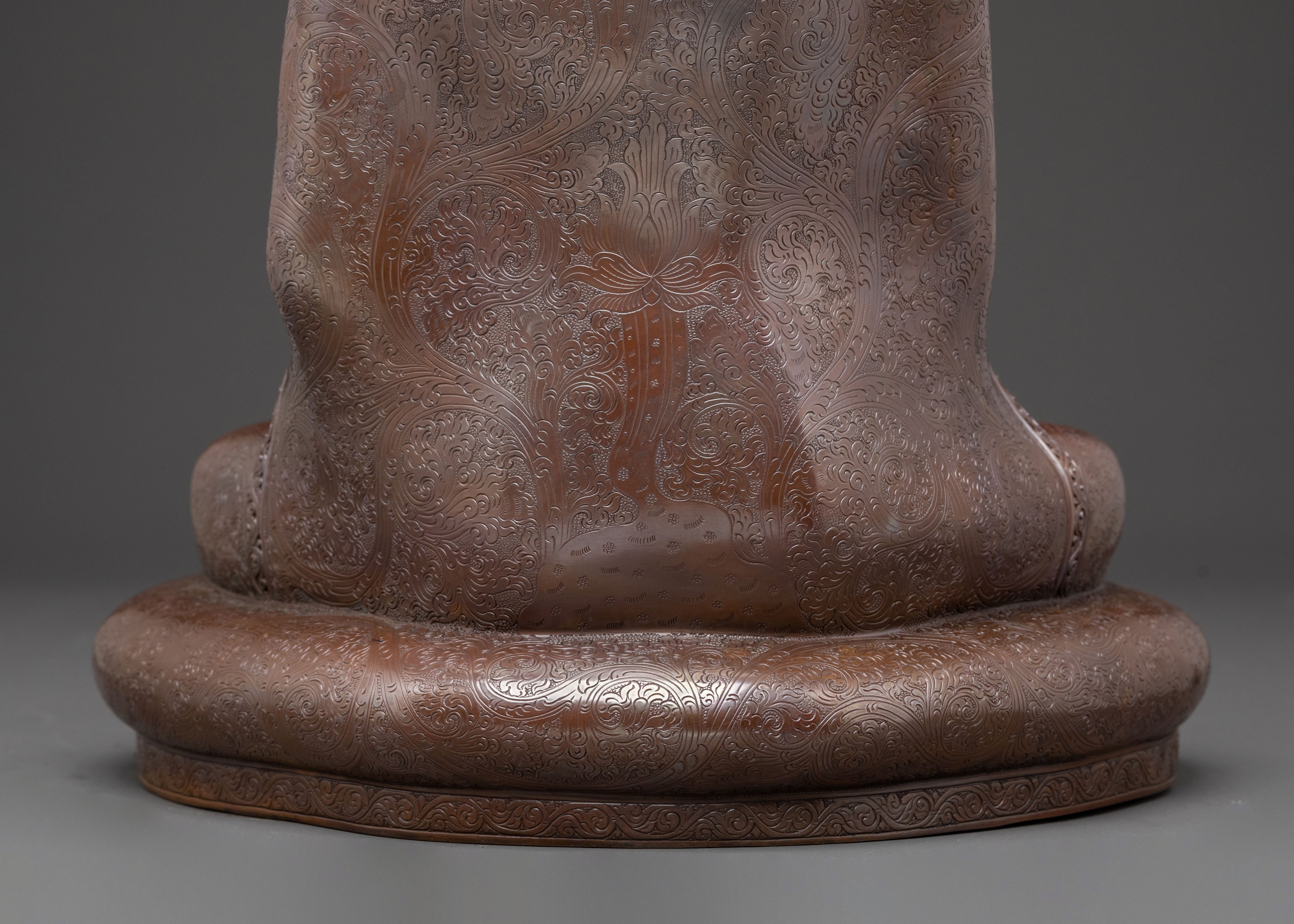 Vairocana Tibetan Statue – Oxidized Copper Serenity