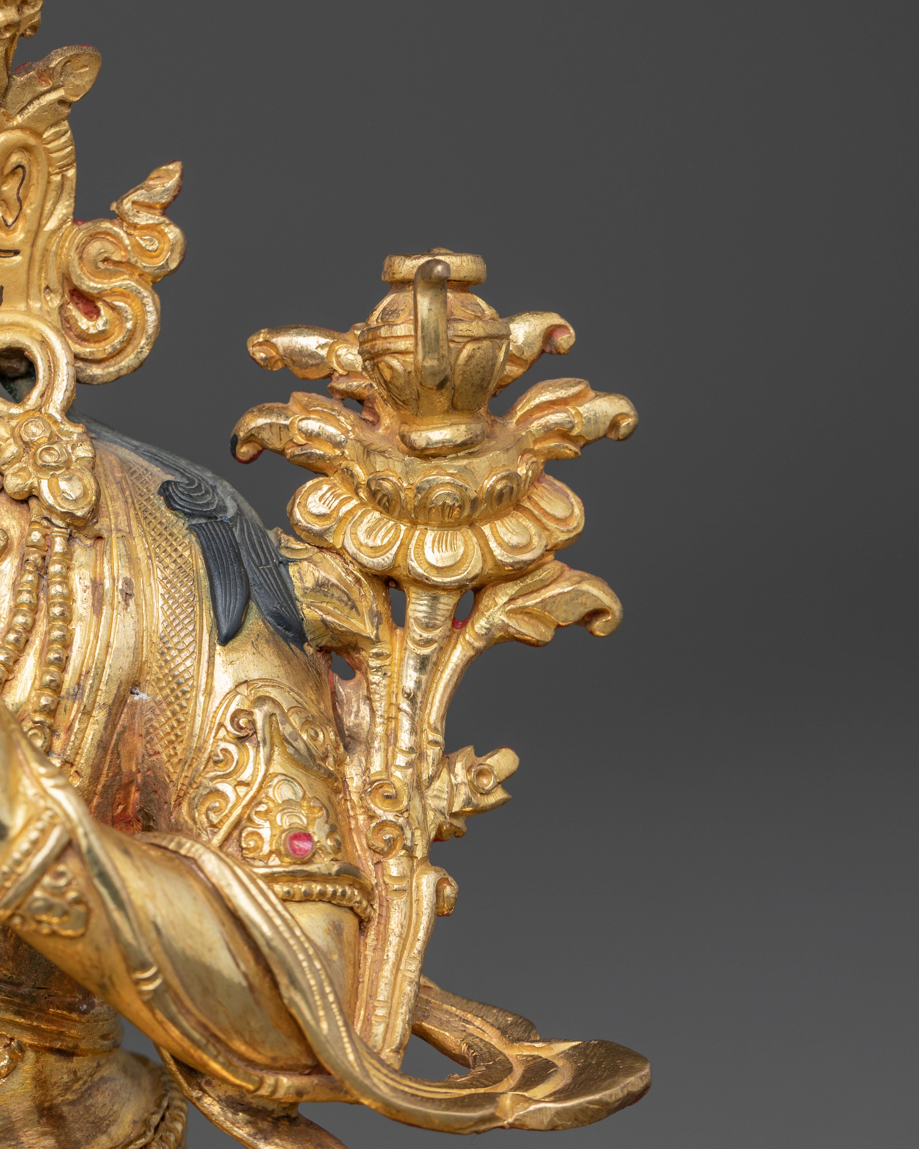 Golden Maitreya Buddha Statue | Handmade Future Buddha Artwork