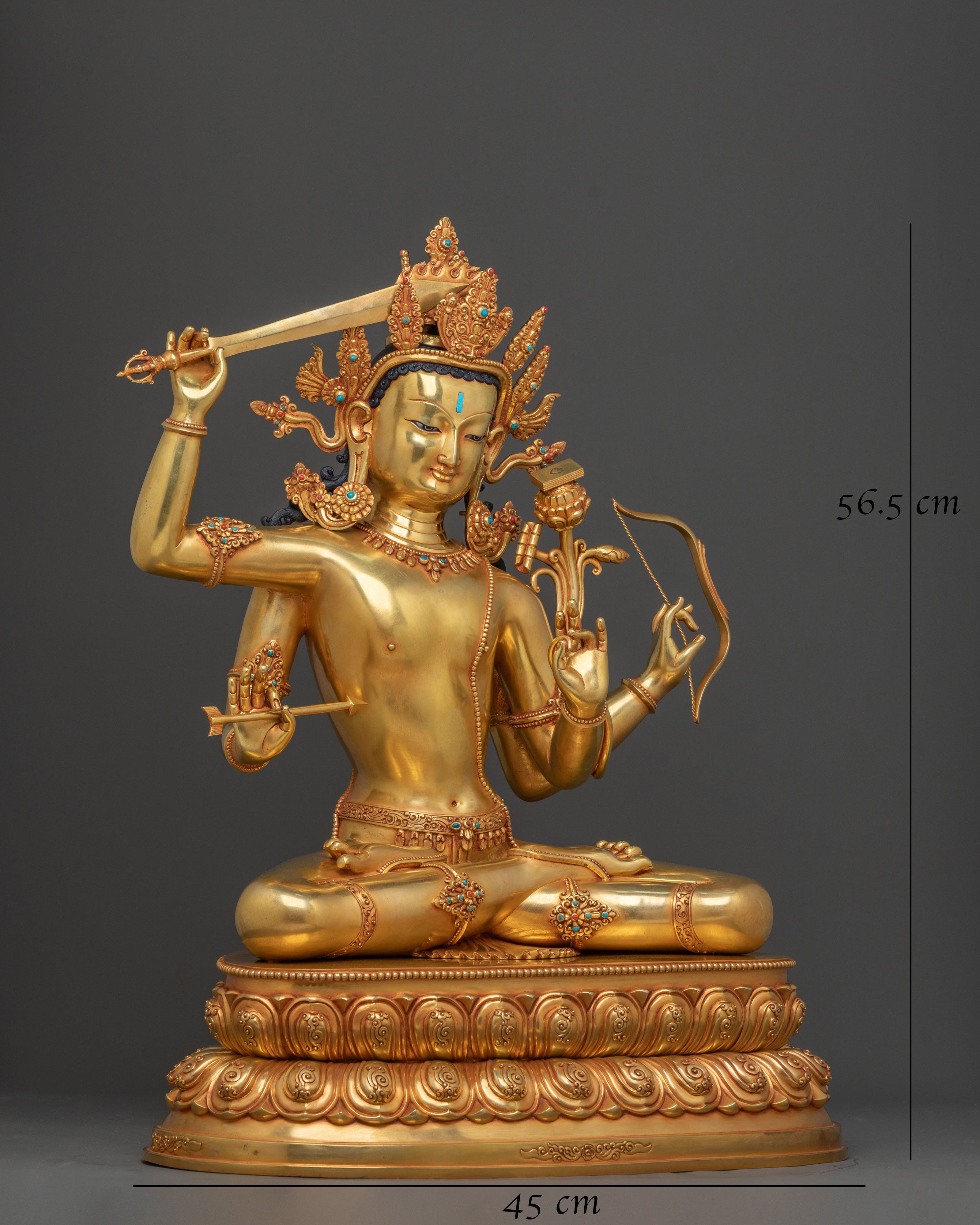 Maha Manjushri Statue | Bodhisattva of Transcendent Wisdom