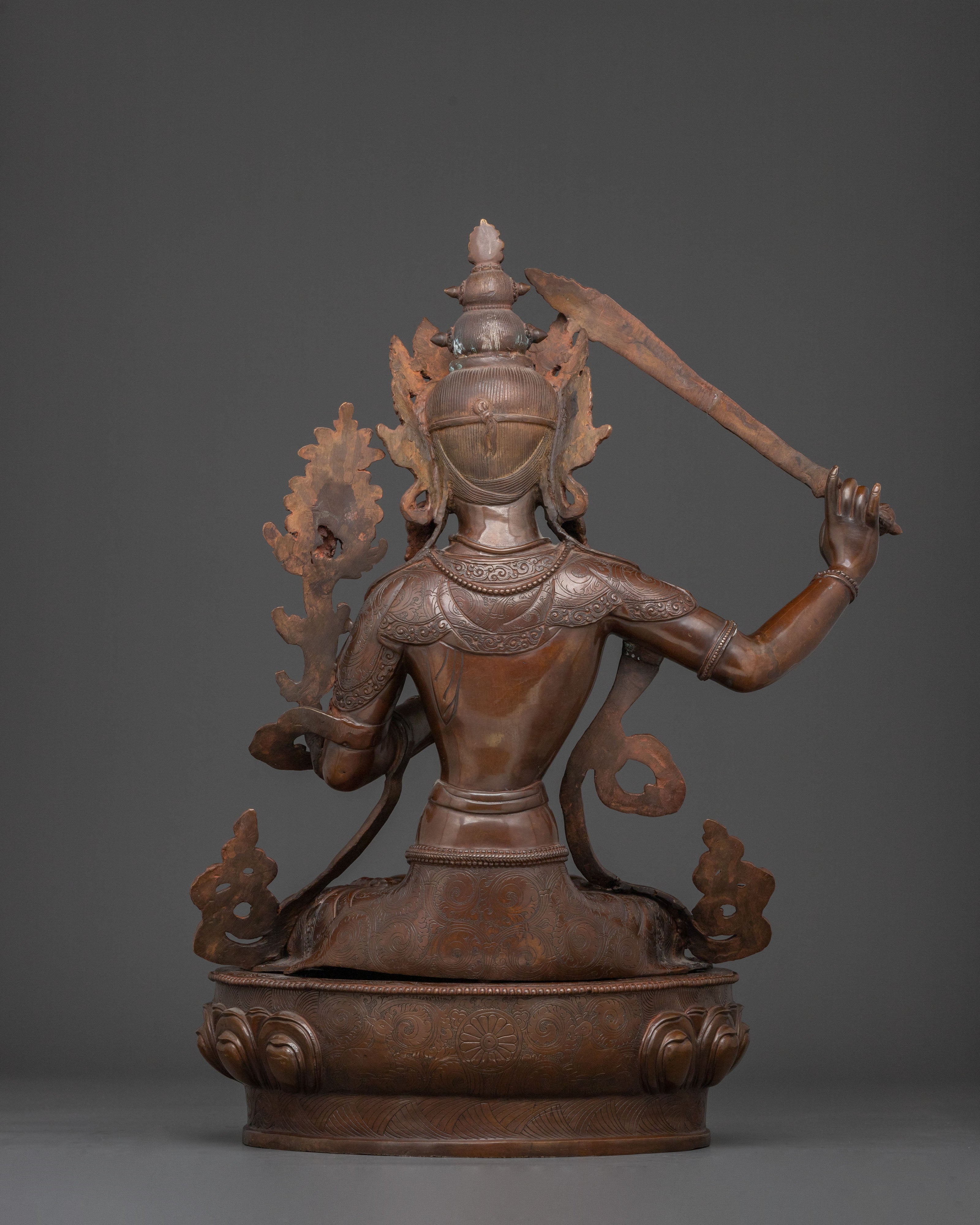 Manjushri Statue of Sacred Wisdom | Meditation Altar Sculpture