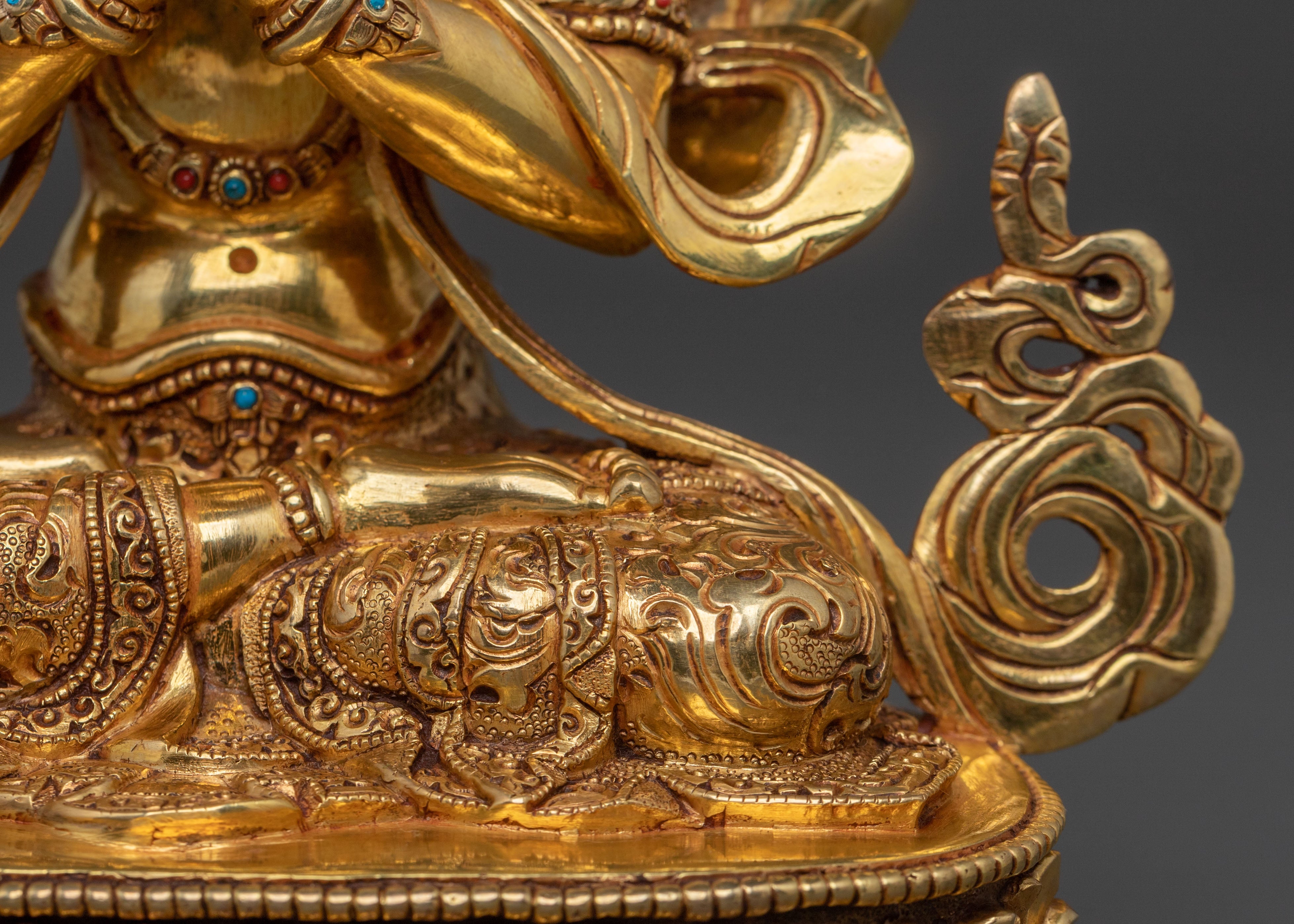 Chenrezig Sacred Statue | 24K Gold Gilded Compassion Deity
