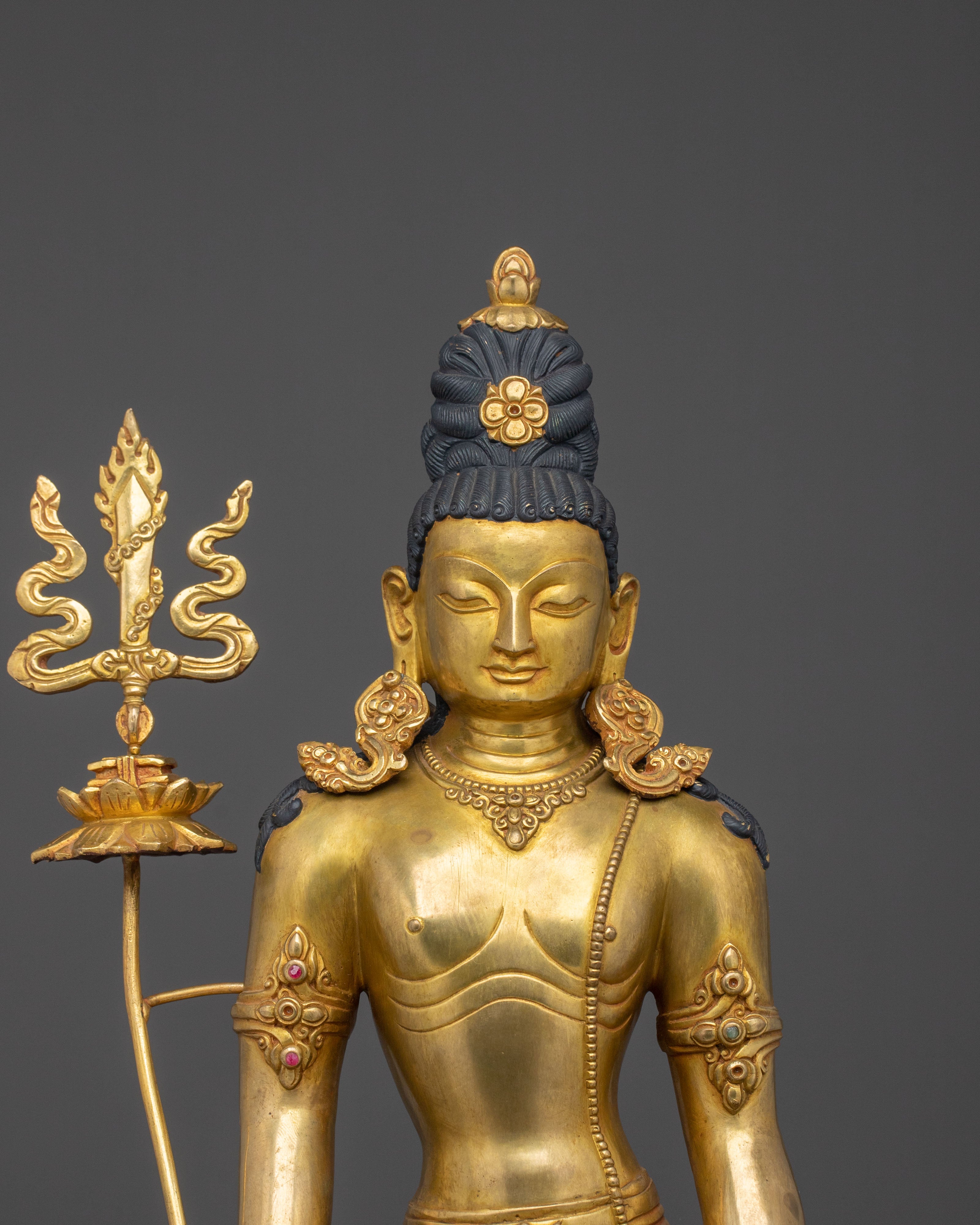 Standing Lokeshwor Shrine Statue | Altar Home Decor