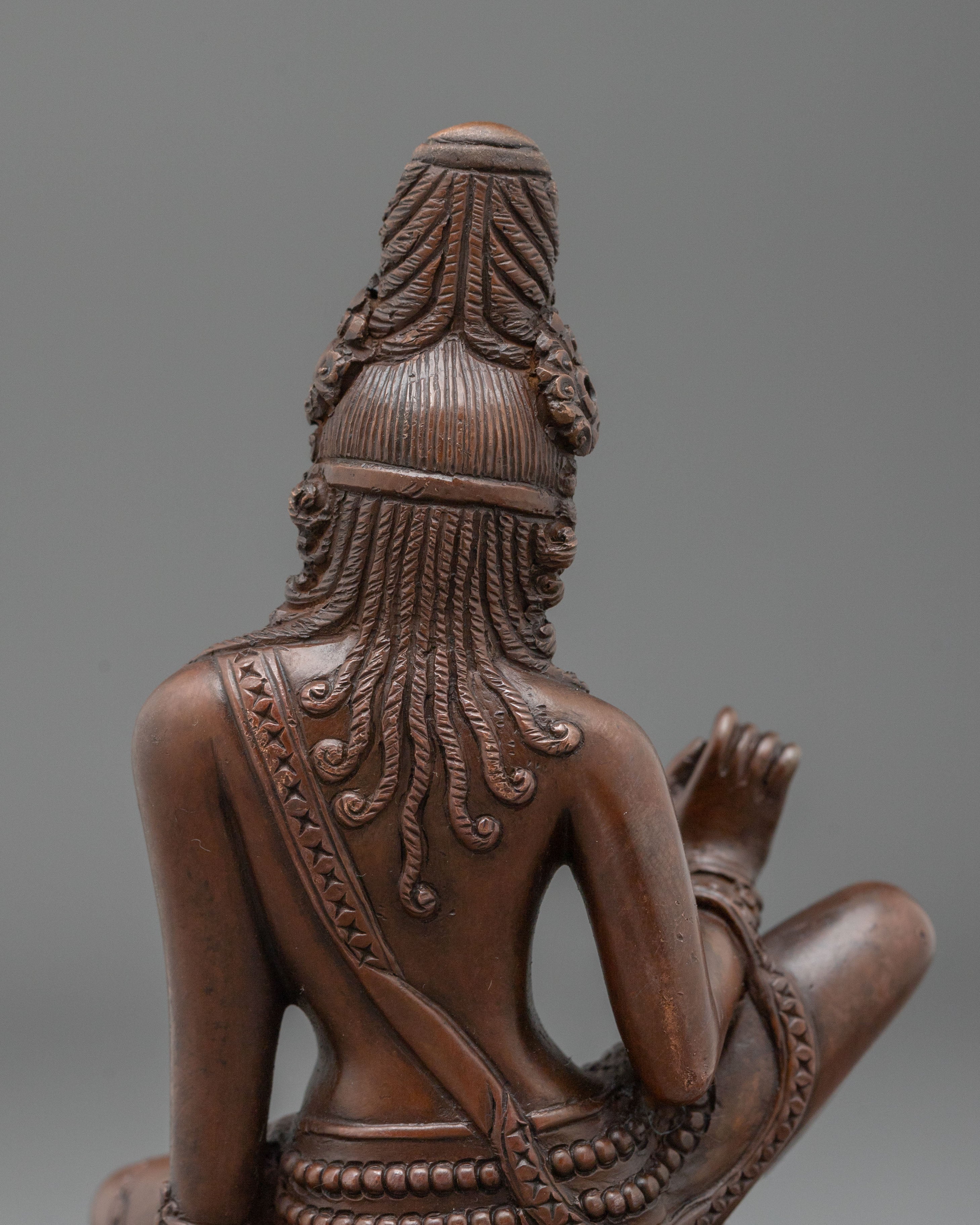 Majestic Lokeshwor Sculpture in Oxidized Copper